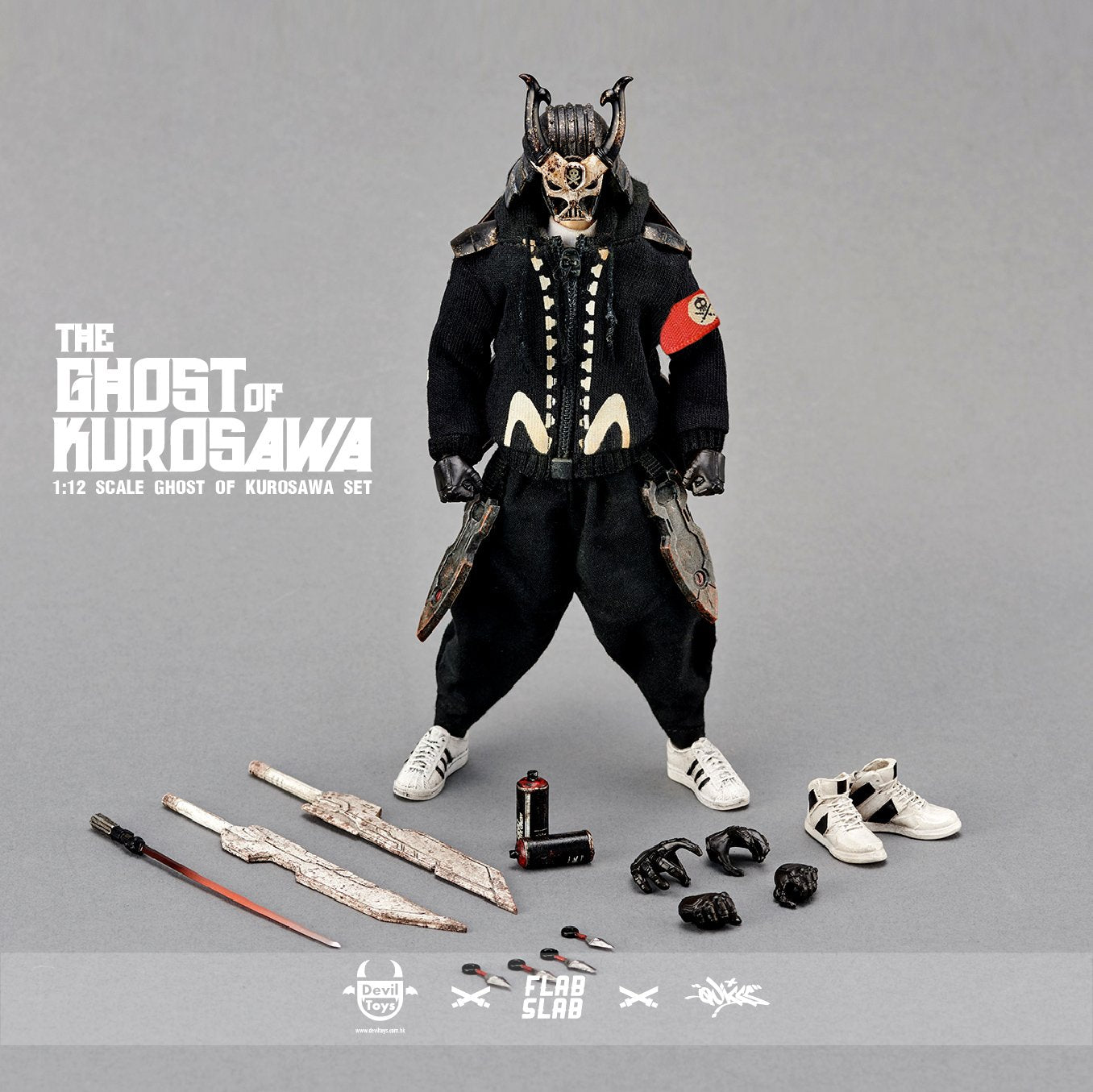 "THE GHOST OF KUROSAWA" 1:12  Action Figures Devil Toys x FLABSLAB x Quiccs