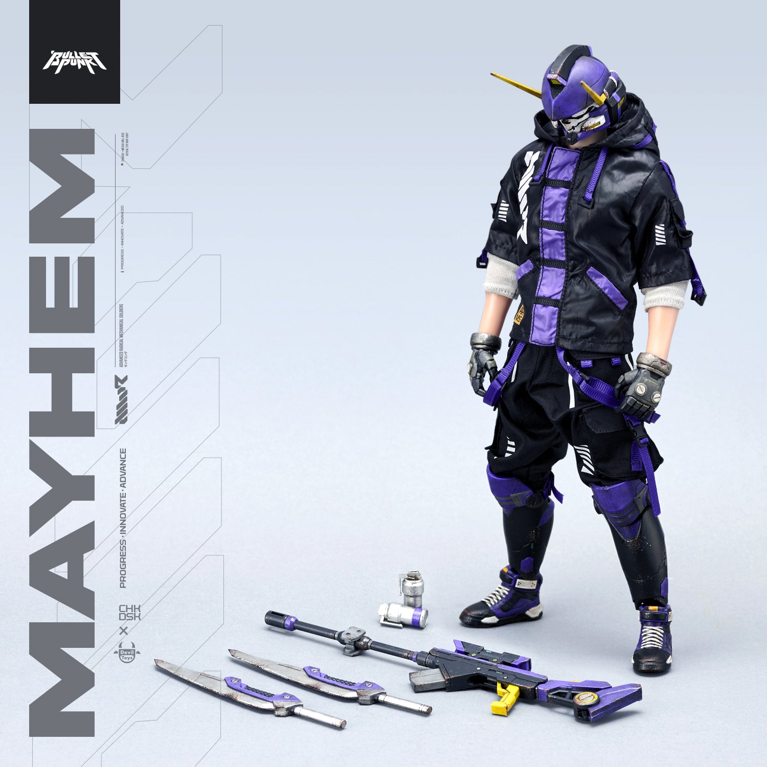 Mayhem 1/6 Scale Figure by CHKDSK x Devil Toys x Quiccs