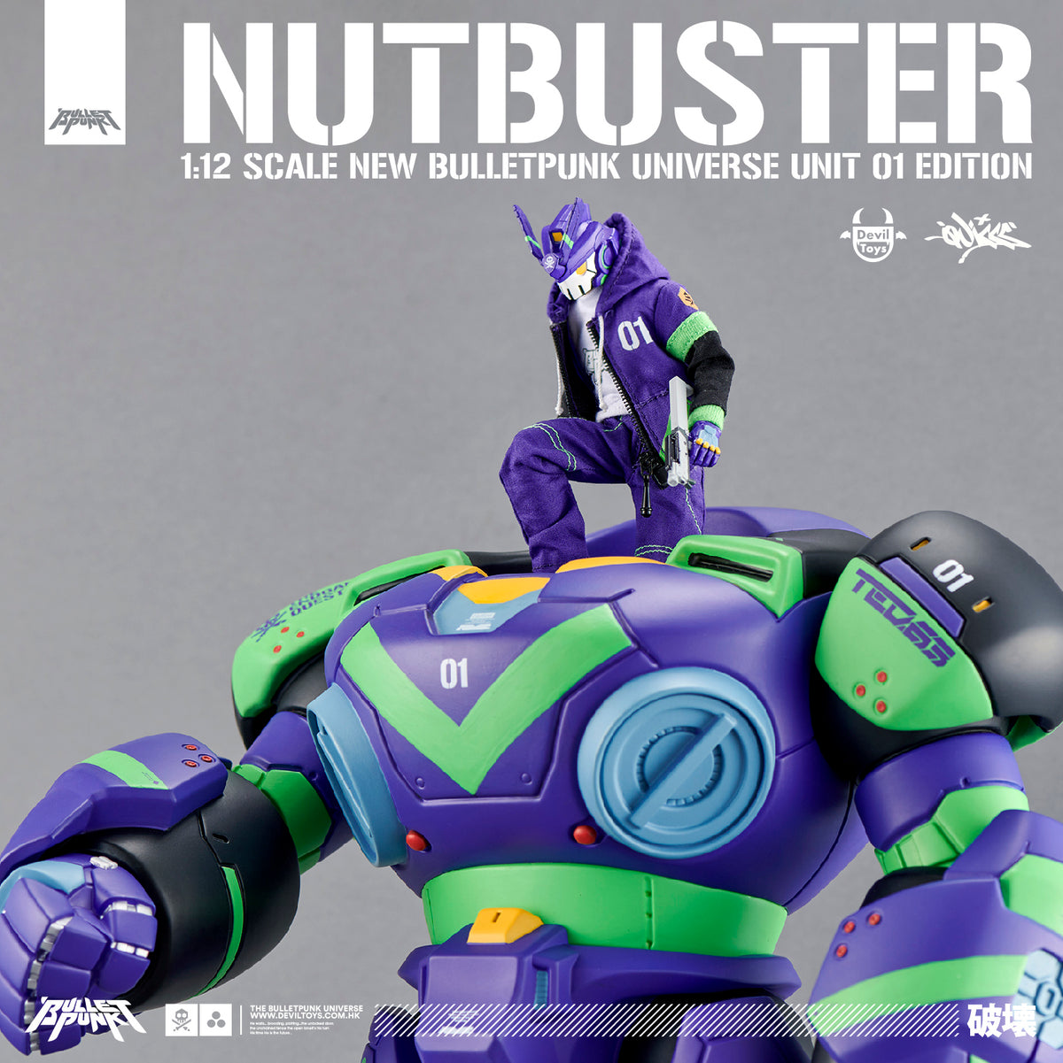 1:12 Scale NUTBUSTER + TEQ63 New "UNIT_01” Colorway Full Kit by Quiccs X Devil Toys