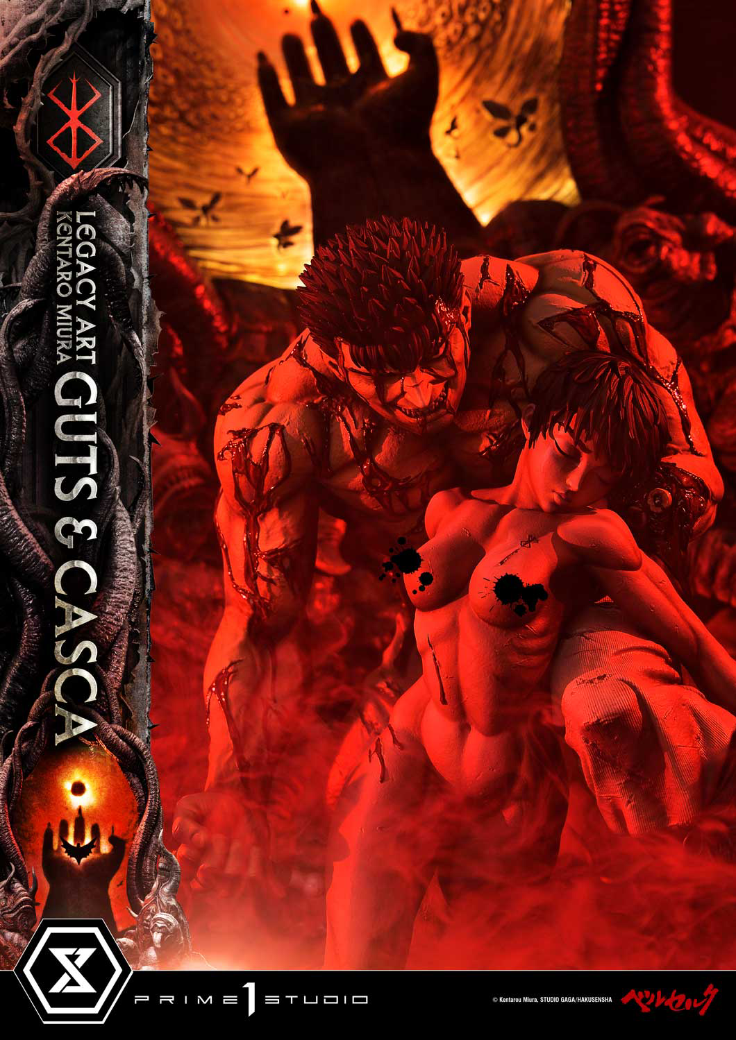 Guts and Casca Prime 1 Studio Legacy Art "Kentaro Miura" Berserk