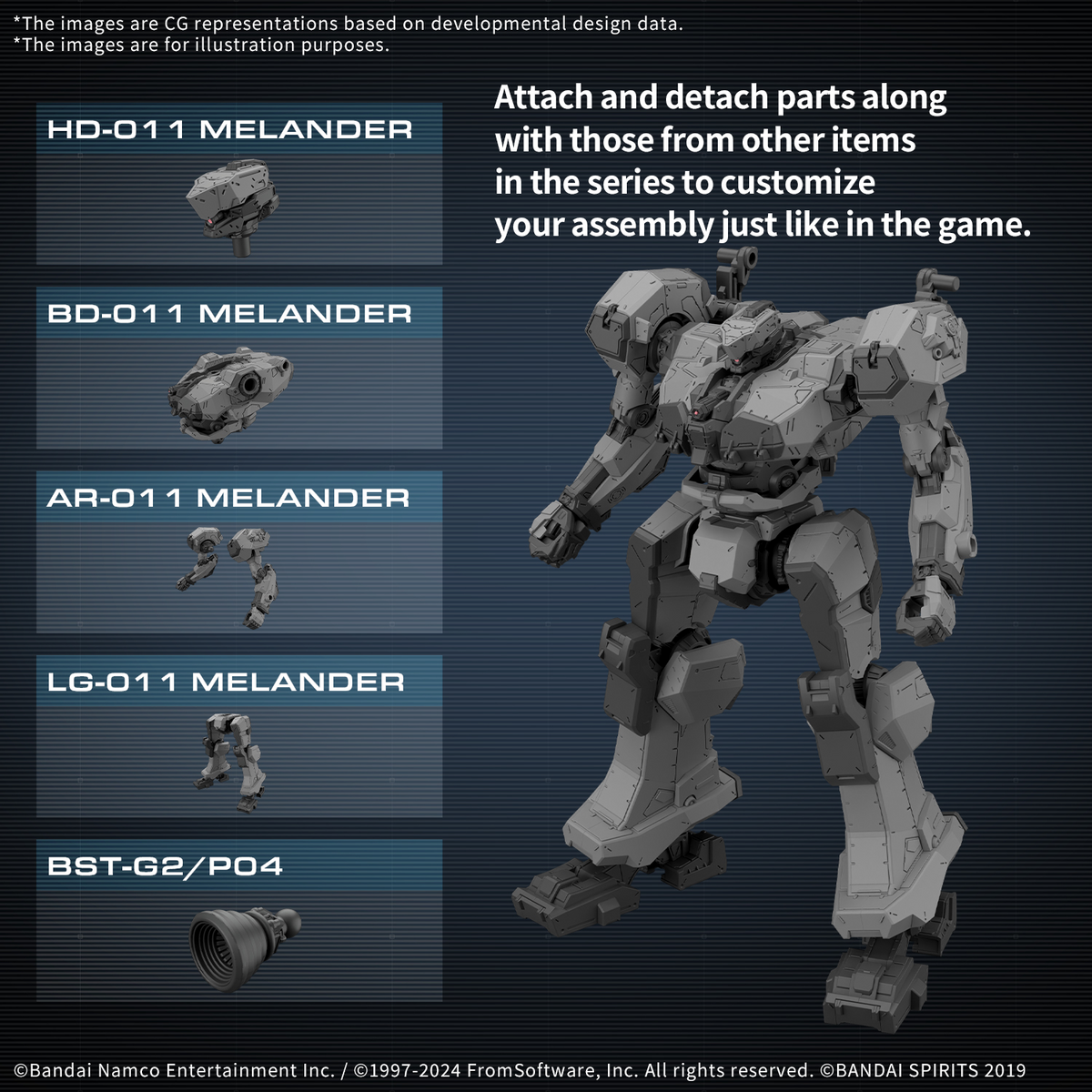 30MM ARMORED CORE Ⅵ FIRES OF RUBICON BALAM INDUSTRIES BD-011 MELANDER