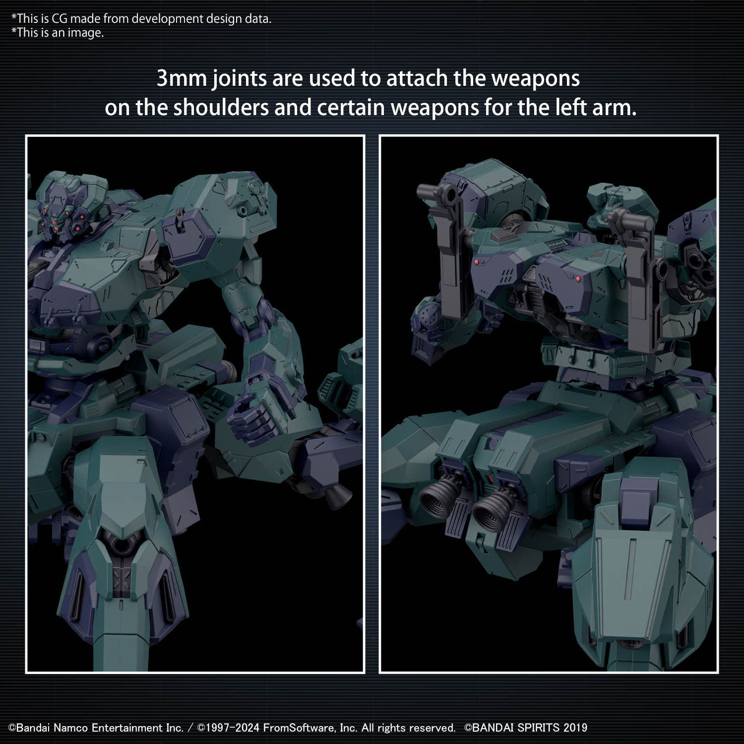 30MM ARMORED CORE Ⅵ FIRES OF RUBICON Balam Industries BD-011 Melander (Liger Tail Ver.) Model Kit