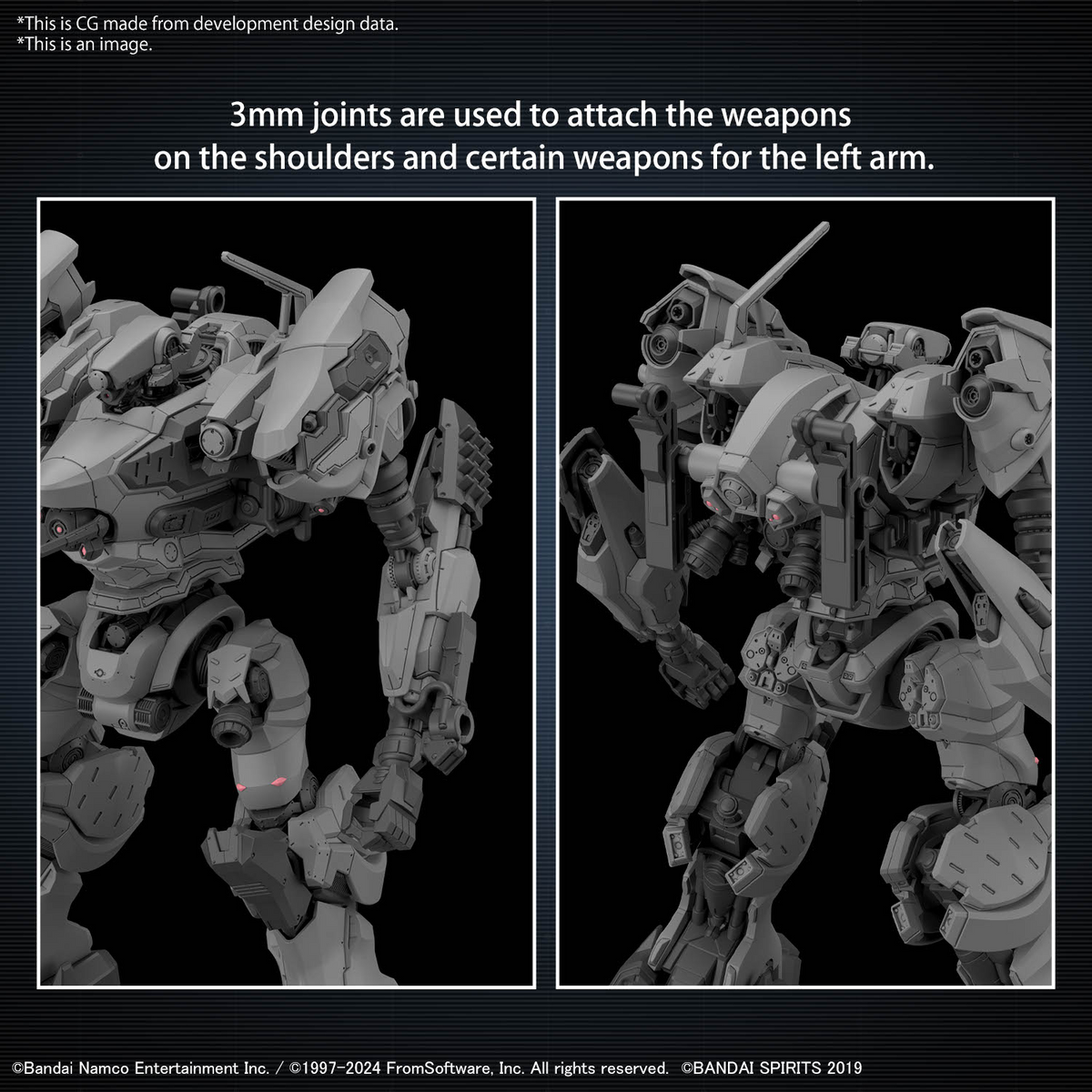 30MM ARMORED CORE Ⅵ FIRES OF RUBICON RaD CC-2000 Orbiter Model Kit