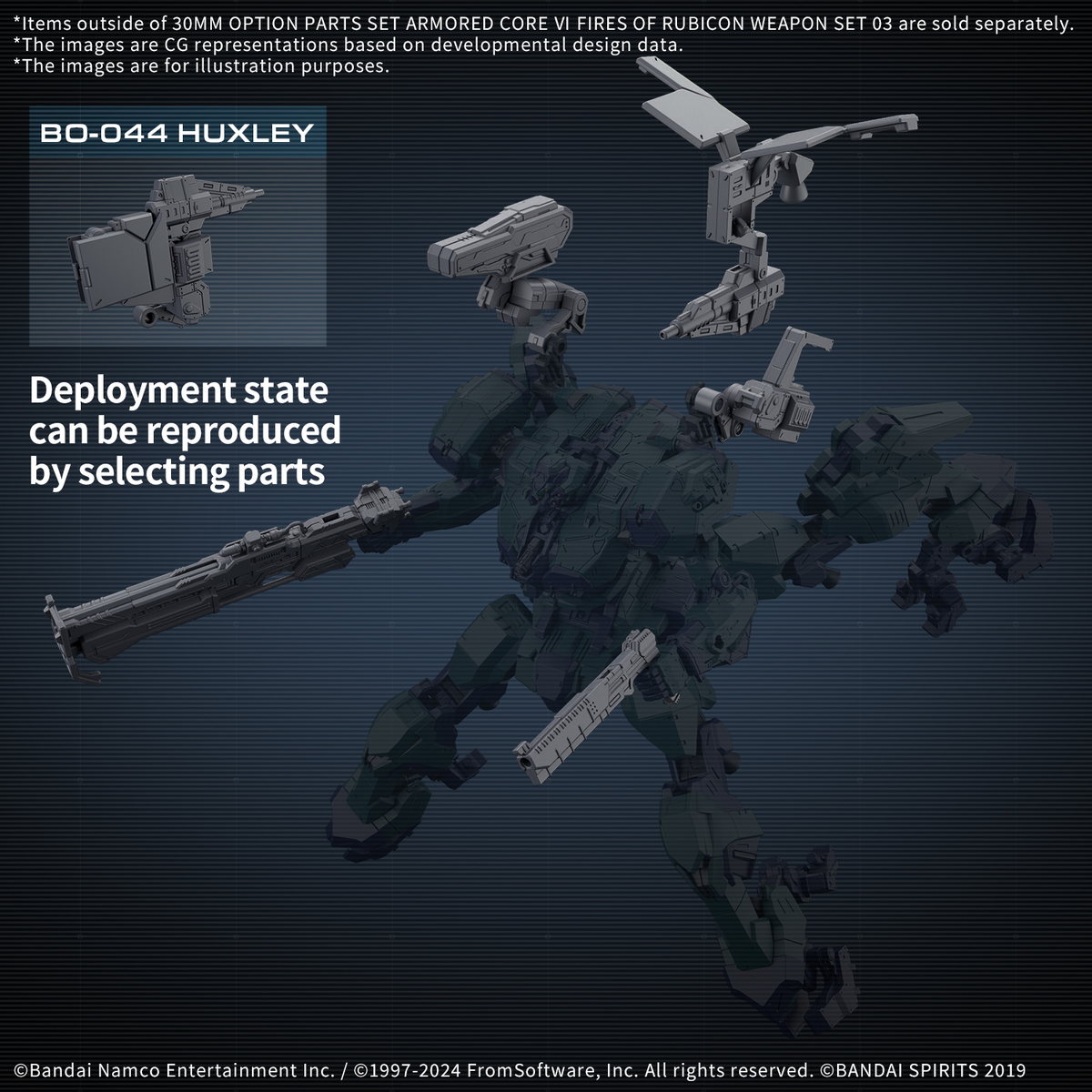 BANDAI Hobby 30MM OPTION PARTS SET ARMORED CORE Ⅵ FIRES OF RUBICON WEAPON SET 03