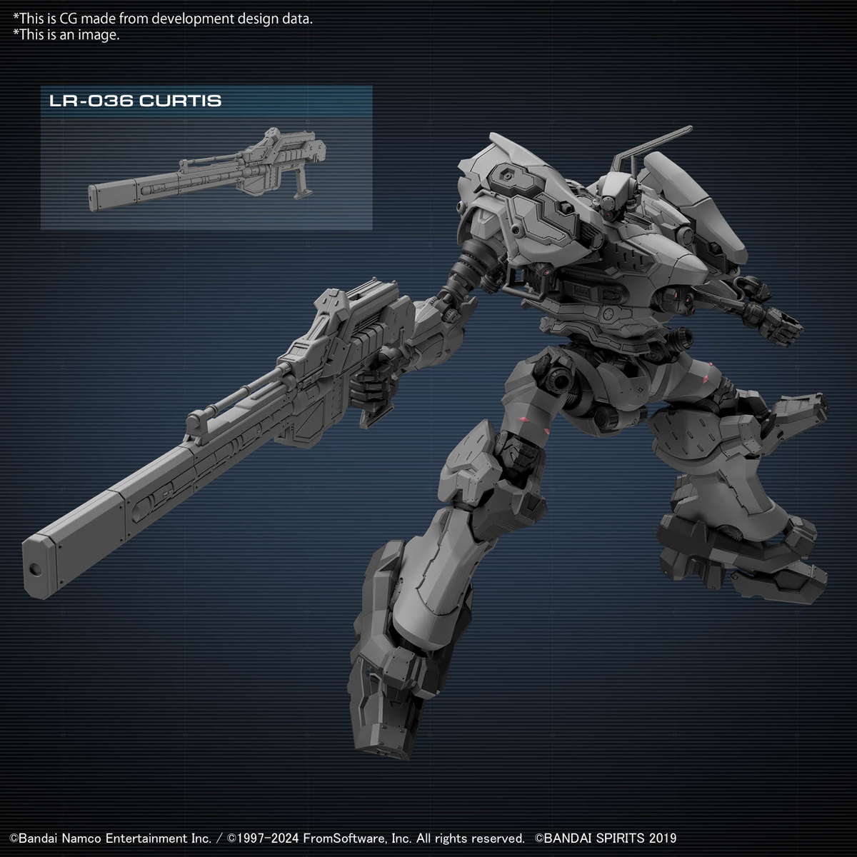 30MM ARMORED CORE Ⅵ FIRES OF RUBICON RaD CC-2000 Orbiter Model Kit