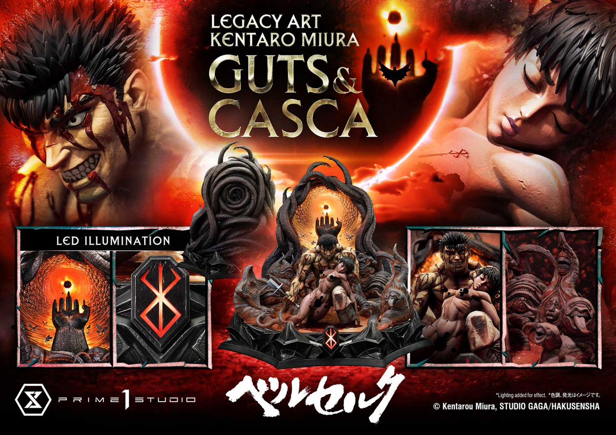 Guts and Casca Prime 1 Studio Legacy Art "Kentaro Miura" Berserk