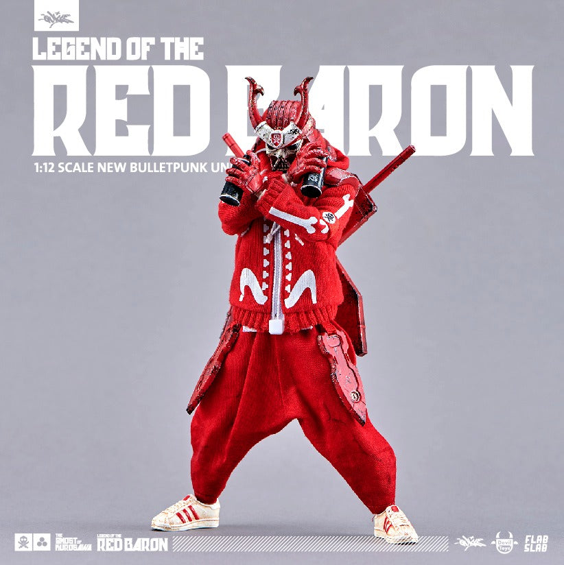 THE GHOST OF KUROSAWA Legend of Red Baron Edition 1:12  Action Figure Devil Toys x FLABSLAB x Quiccs