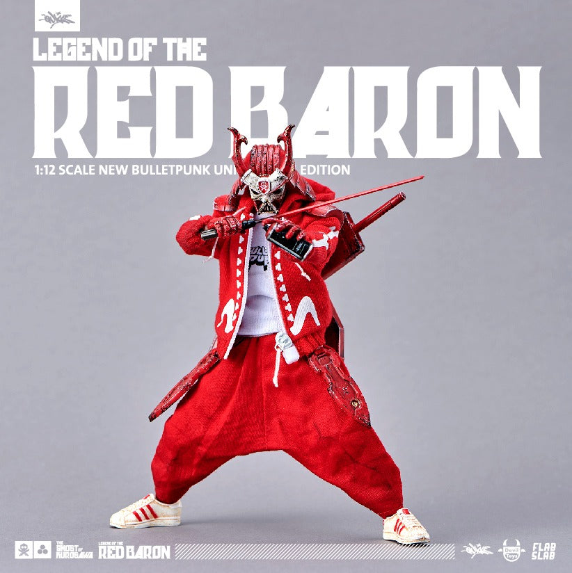 THE GHOST OF KUROSAWA Legend of Red Baron Edition 1:12  Action Figure Devil Toys x FLABSLAB x Quiccs