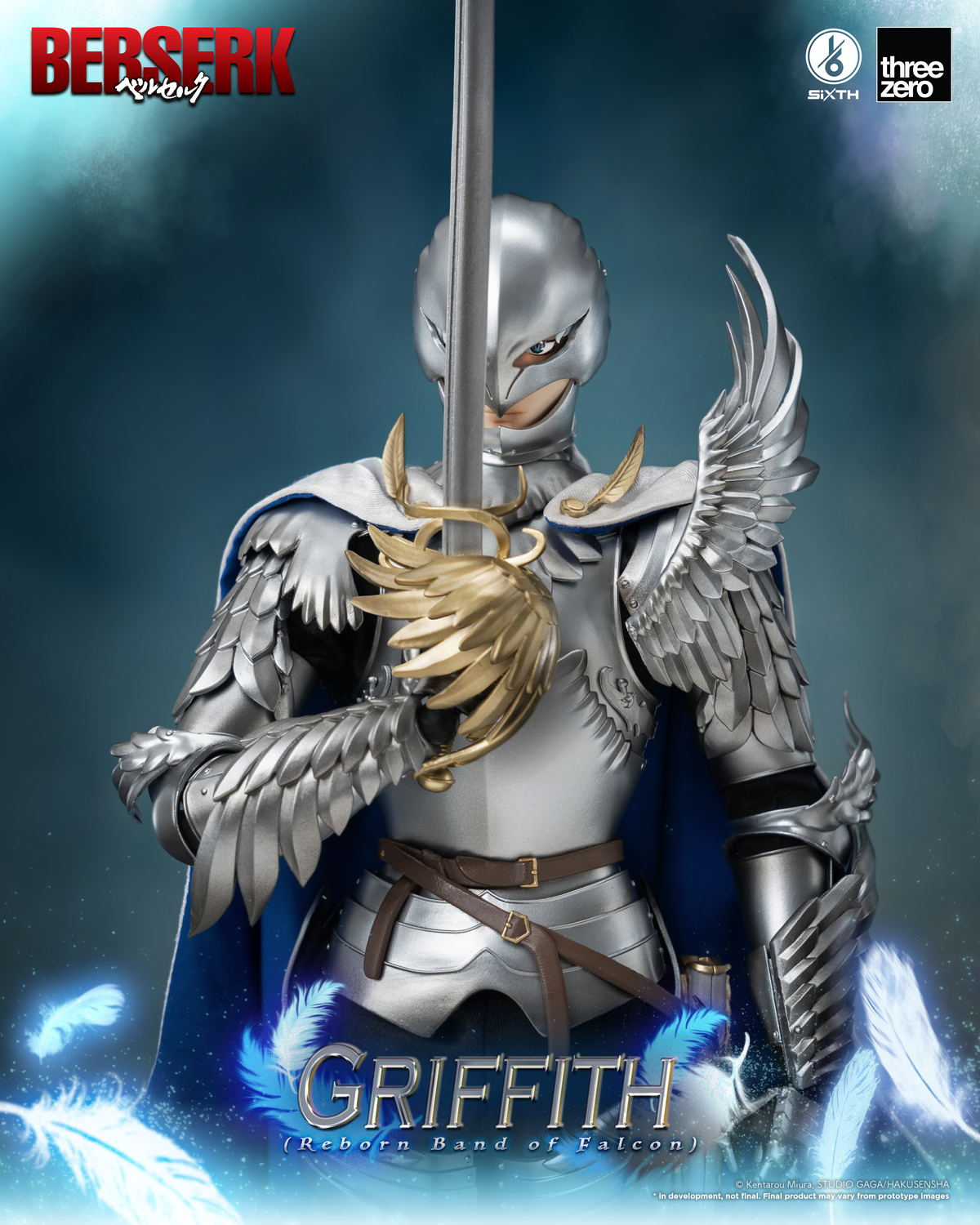 Berserk Griffith (Reborn Band of Falcon) 1/6 Scale Figure by Three Zero