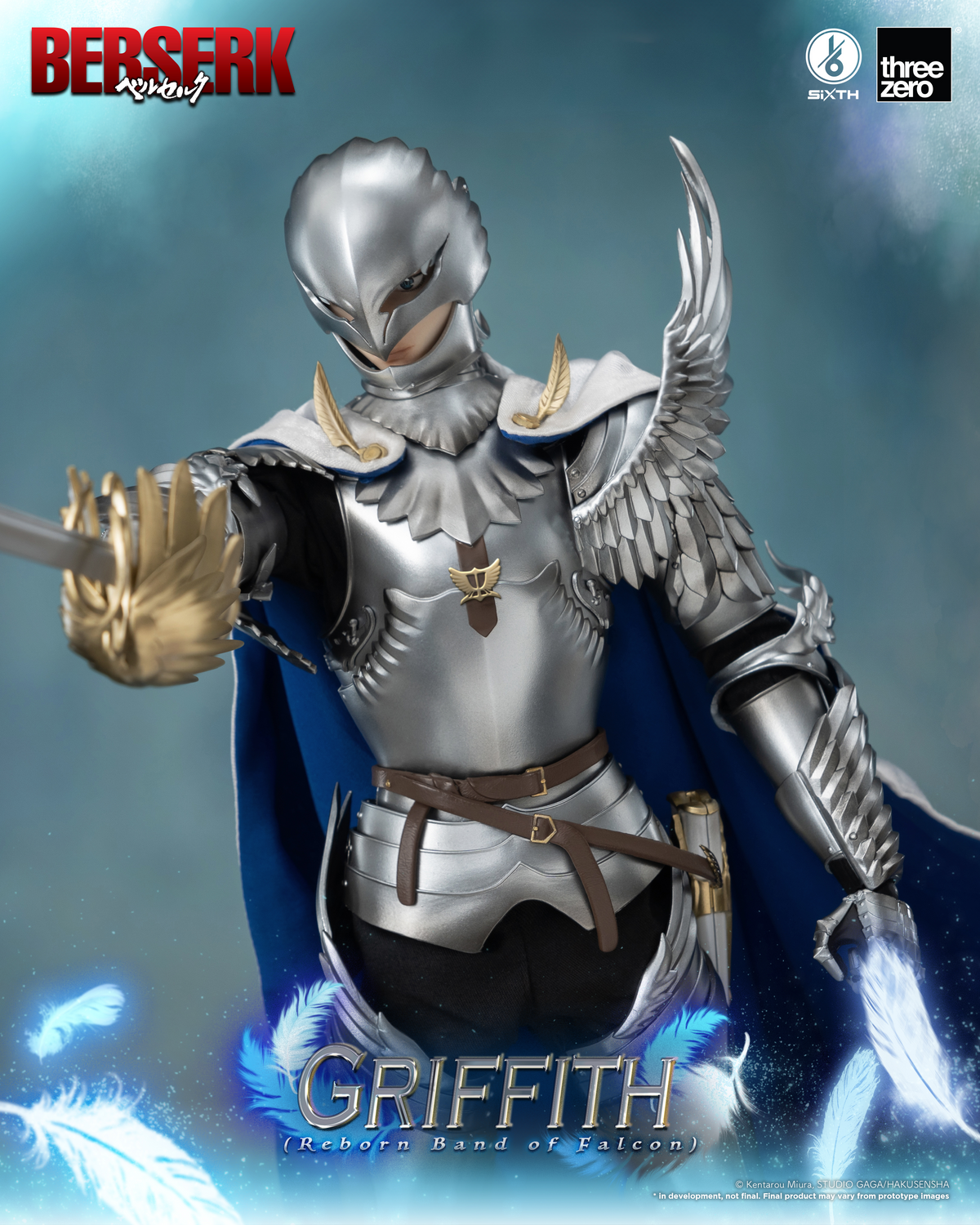 Berserk Griffith (Reborn Band of Falcon) 1/6 Scale Figure by Three Zero