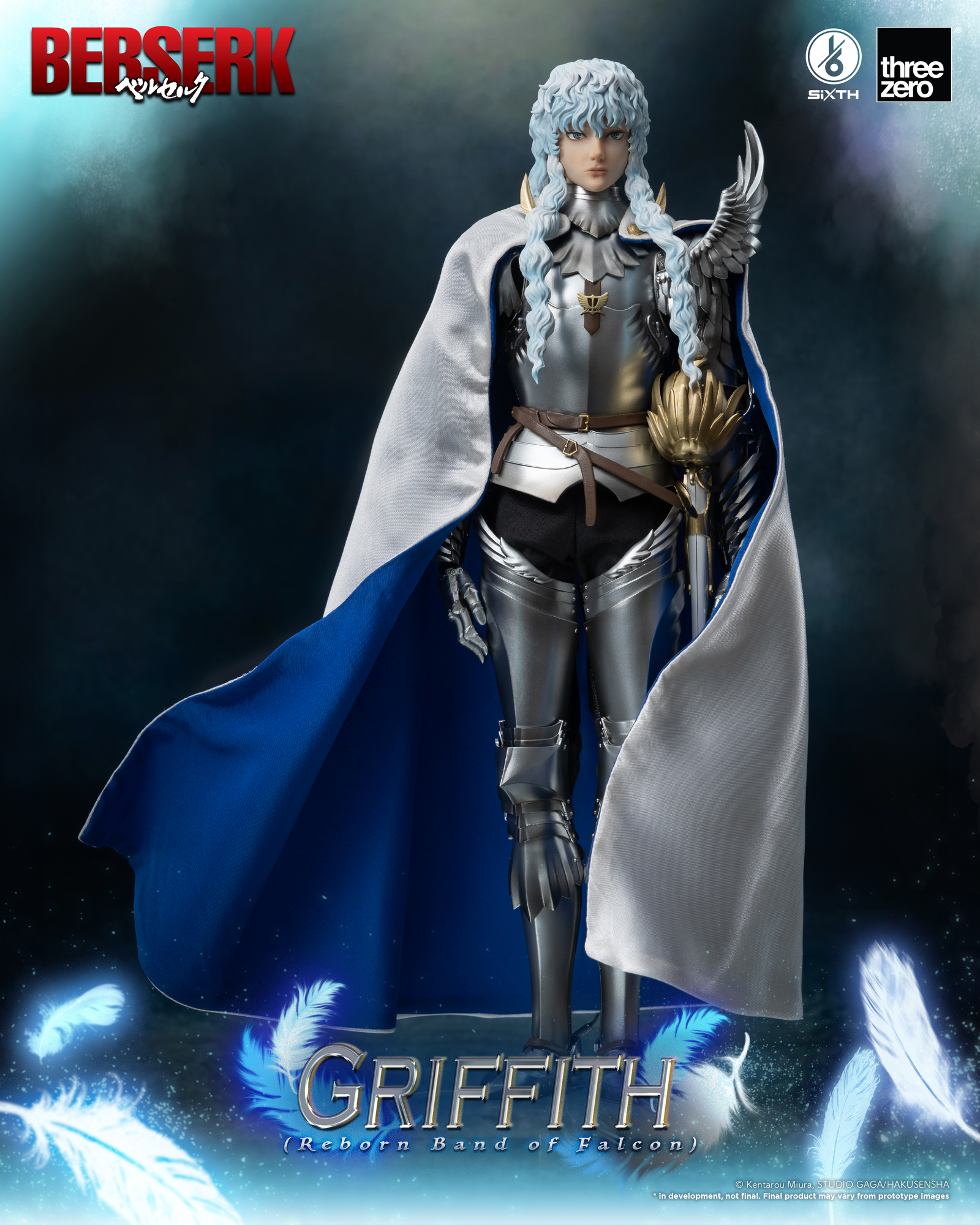 Berserk Griffith (Reborn Band of Falcon) 1/6 Scale Figure by Three Zero