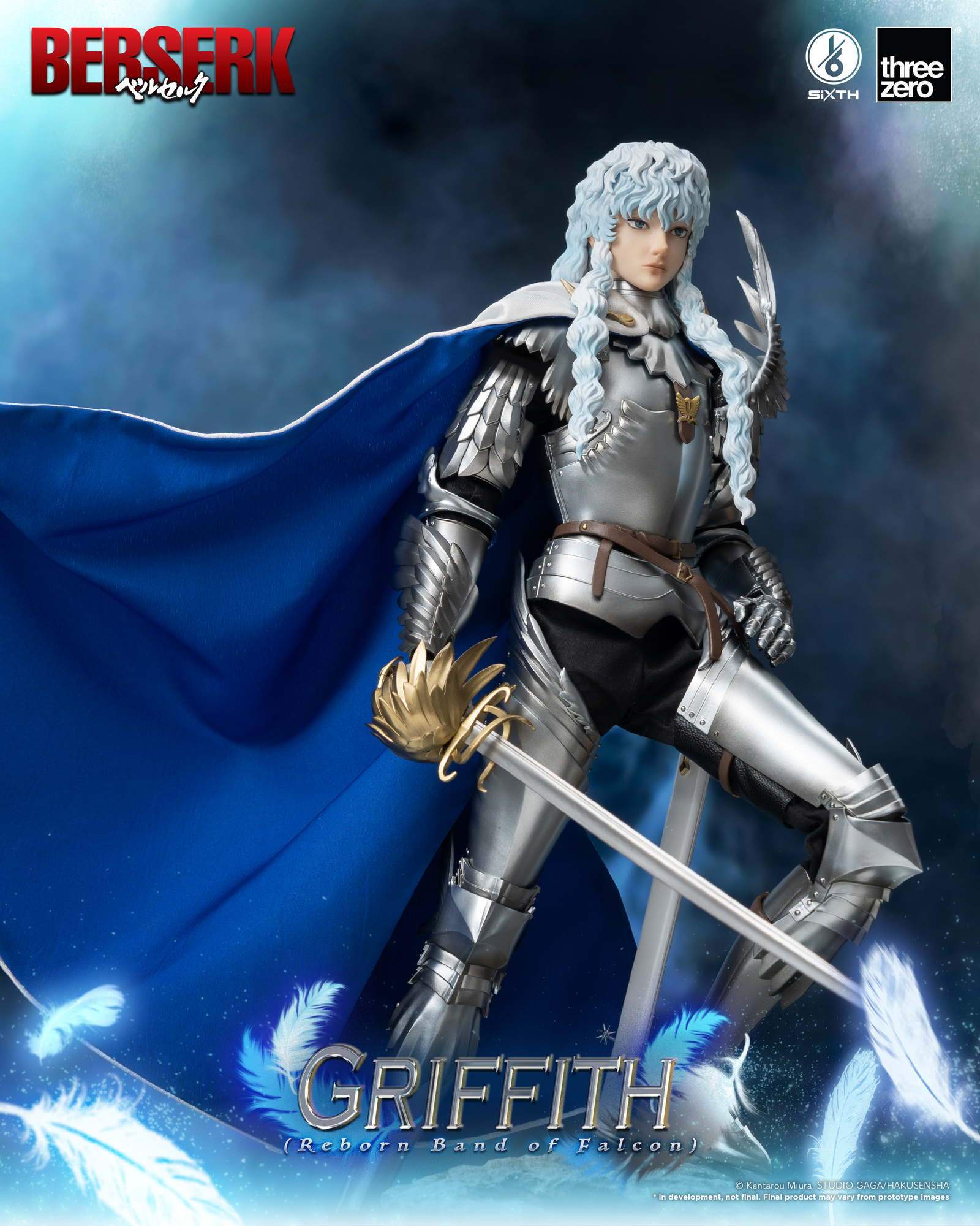 Berserk Griffith (Reborn Band of Falcon) 1/6 Scale Figure by Three Zero