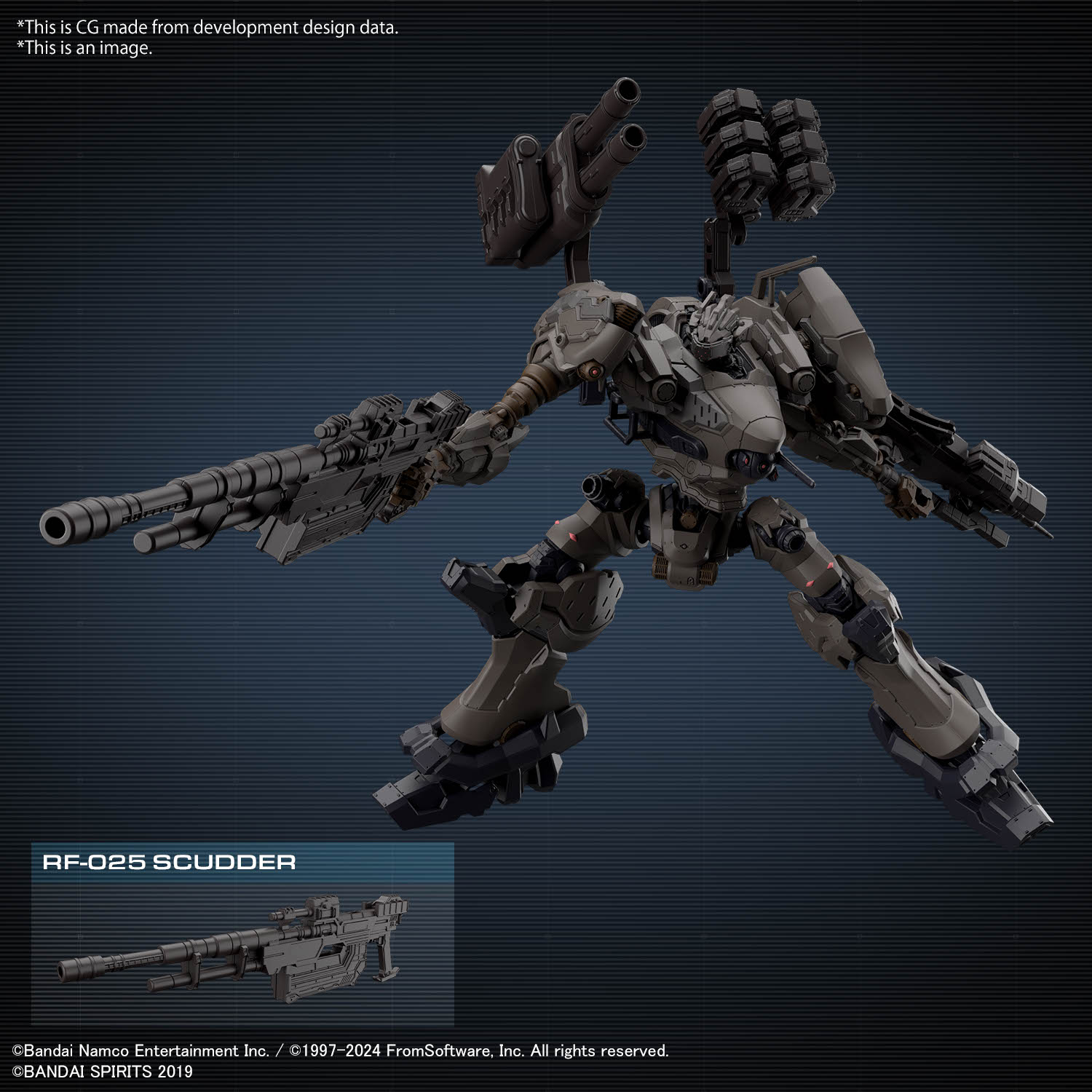 30MM ARMORED CORE Ⅵ FIRES OF RUBICON RaD CC-2000 ORBITER NIGHTFALL