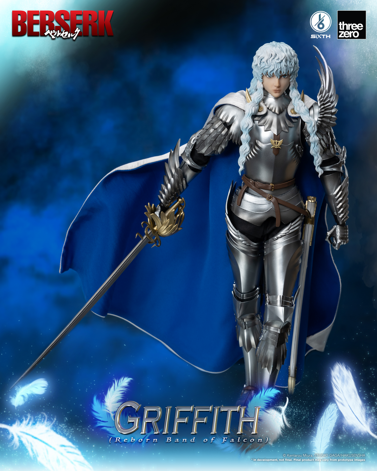 Berserk Griffith (Reborn Band of Falcon) 1/6 Scale Figure by Three Zero