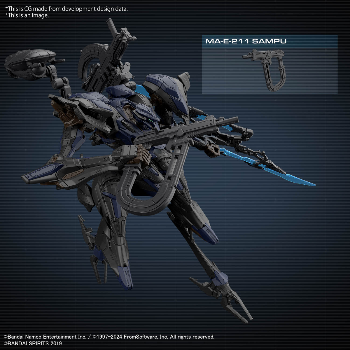 BANDAI Hobby 30MM ARMORED CORE Ⅵ FIRES OF RUBICON SCHNEIDER NACHTREIHER/40E STEEL HAZE