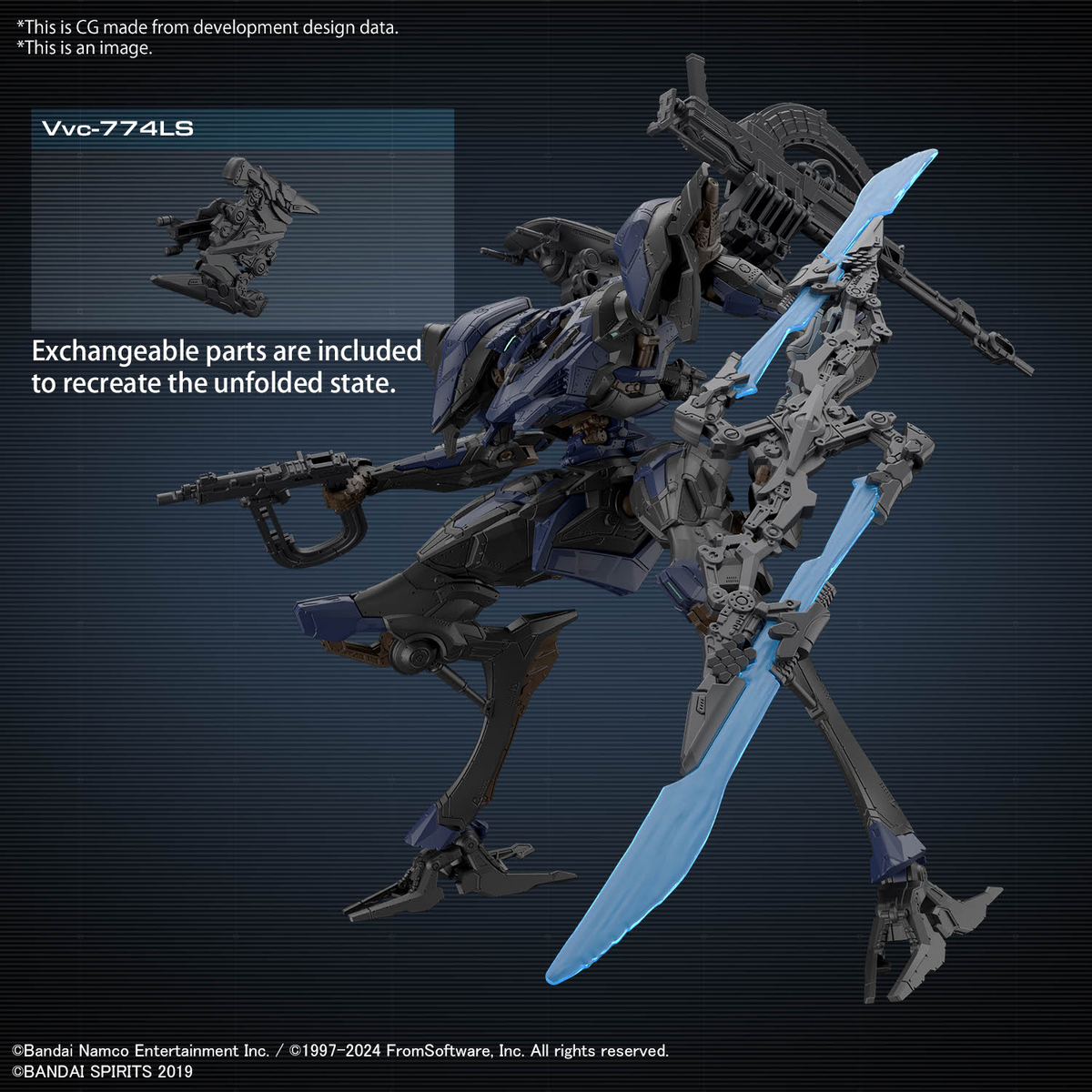 BANDAI Hobby 30MM ARMORED CORE Ⅵ FIRES OF RUBICON SCHNEIDER NACHTREIHER/40E STEEL HAZE
