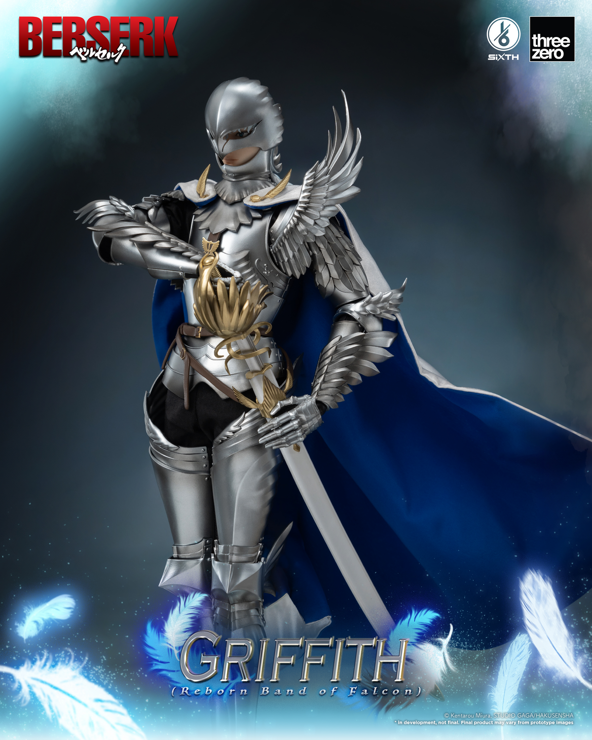 Berserk Griffith (Reborn Band of Falcon) 1/6 Scale Figure by Three Zero