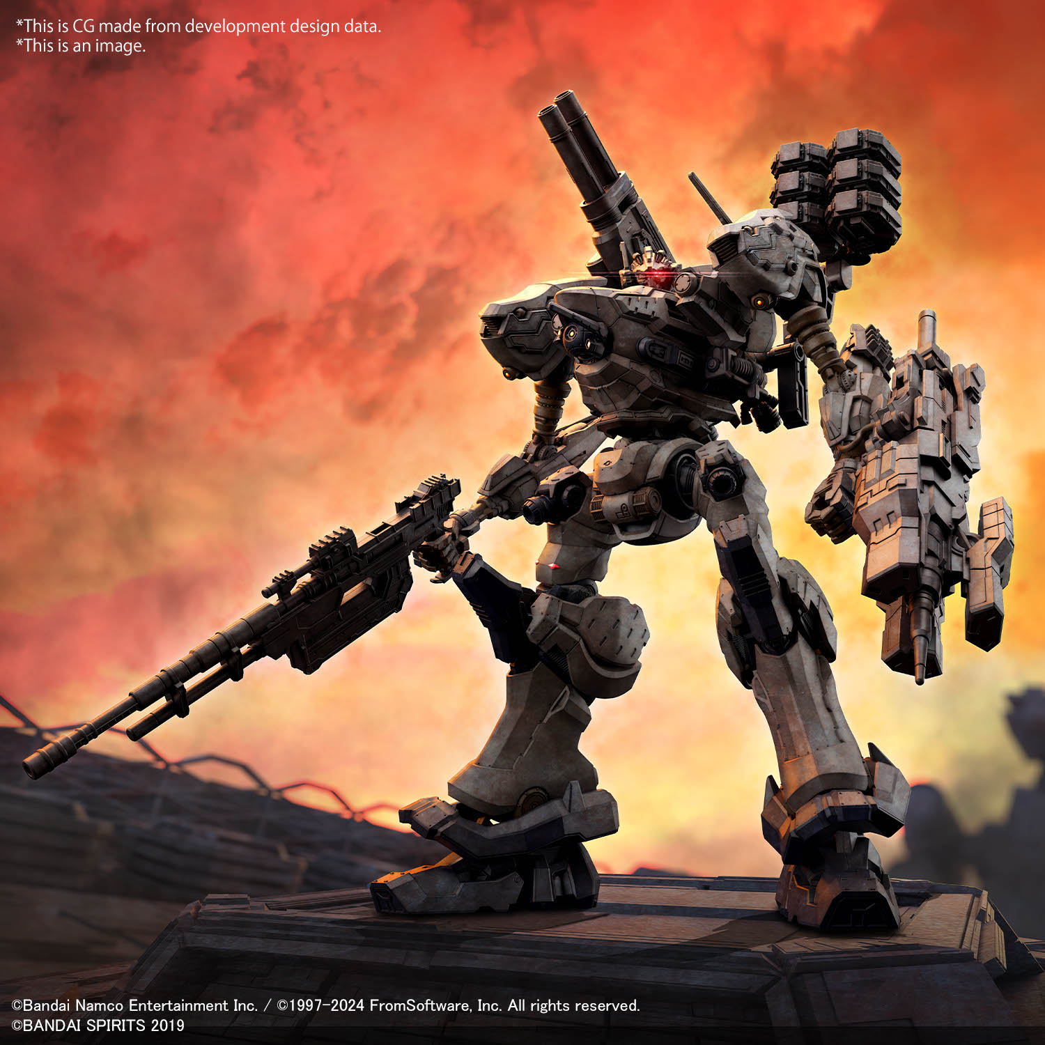 30MM ARMORED CORE Ⅵ FIRES OF RUBICON RaD CC-2000 ORBITER NIGHTFALL
