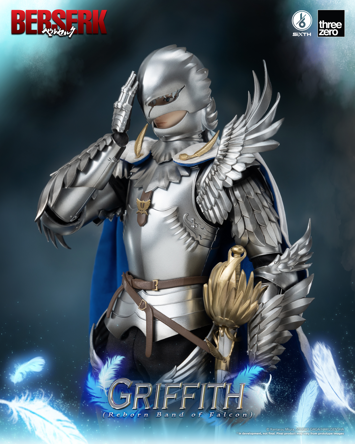 Berserk Griffith (Reborn Band of Falcon) 1/6 Scale Figure by Three Zero