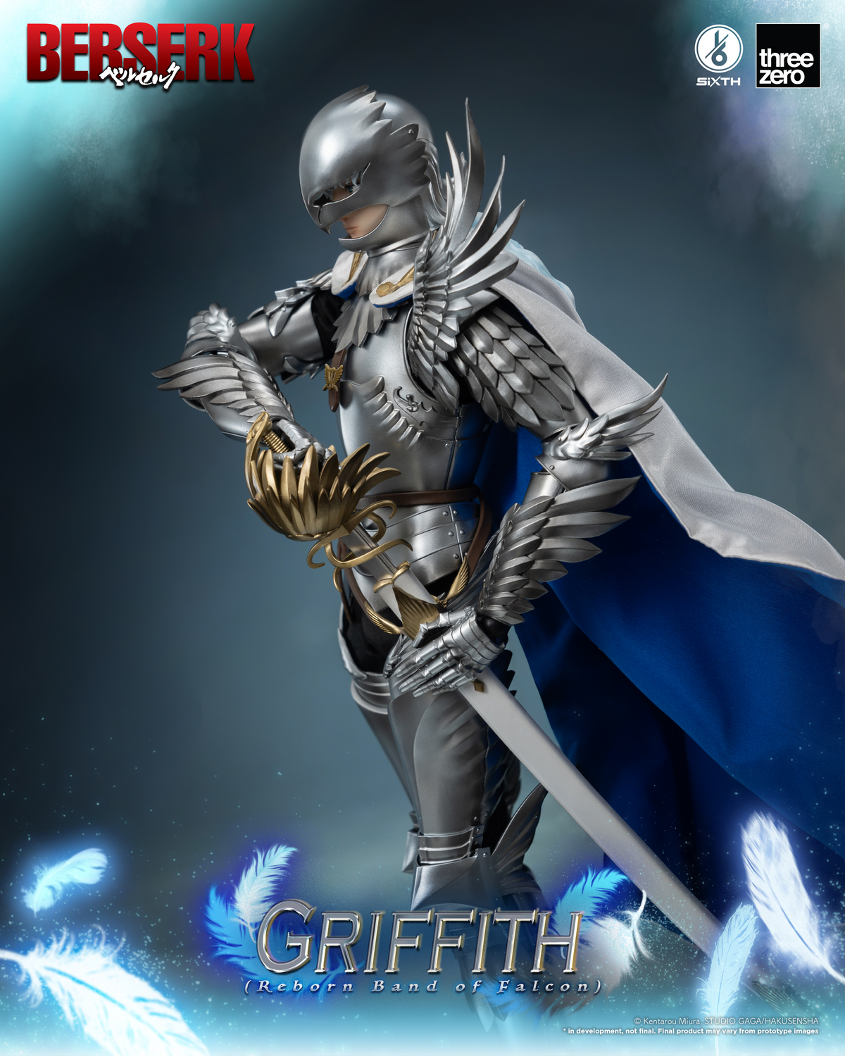 Berserk Griffith (Reborn Band of Falcon) 1/6 Scale Figure by Three Zero