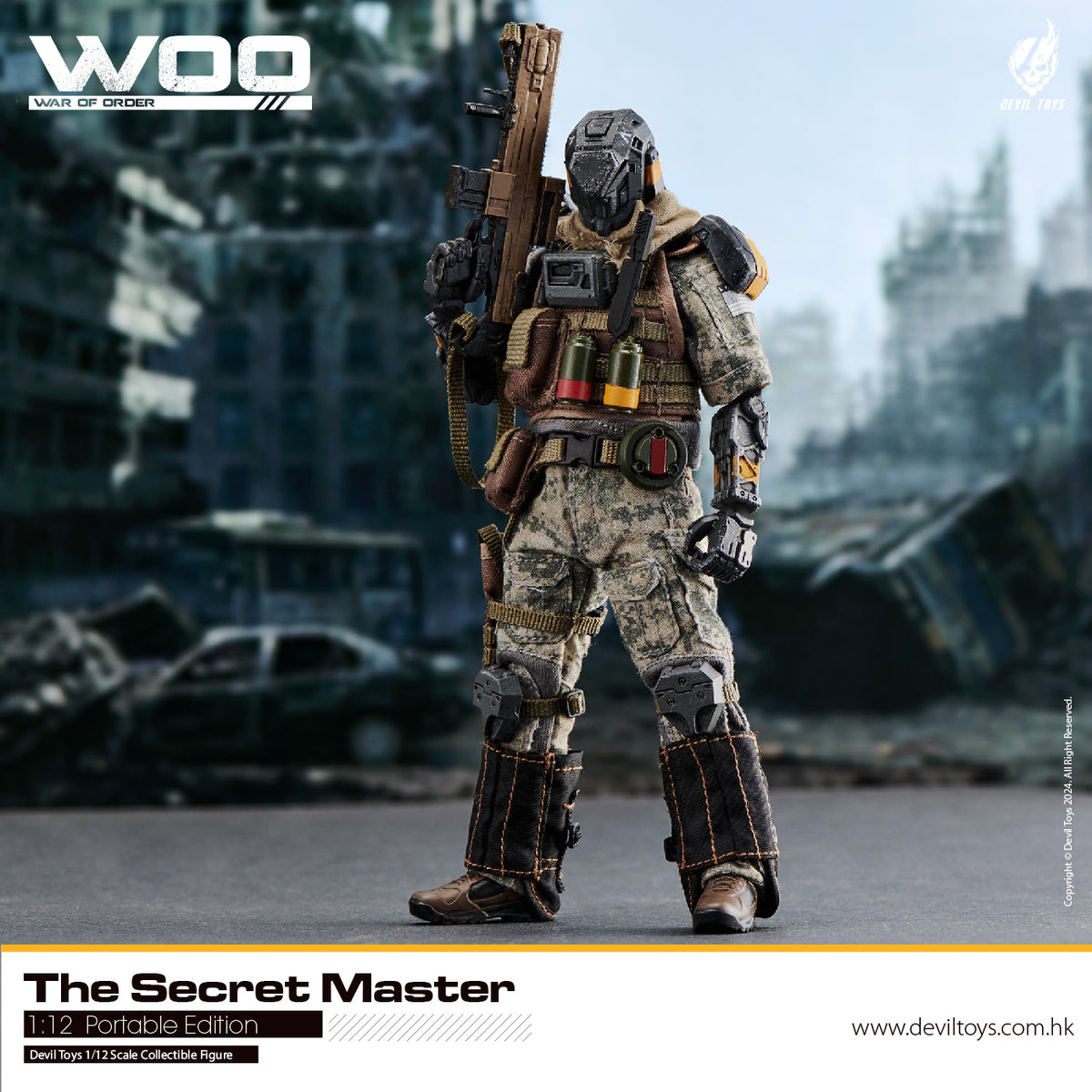 Secret Master (OG) and Secret Trooper (Sand Viper) 1:12 collectible figures by Devil Toys