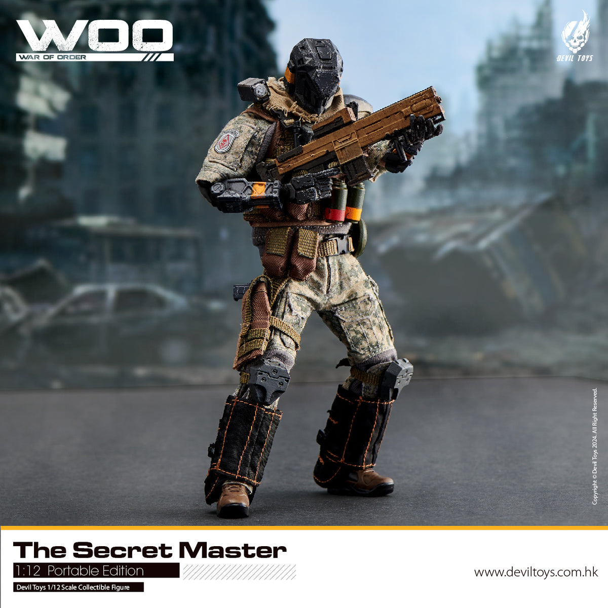 Secret Master (OG) and Secret Trooper (Sand Viper) 1:12 collectible figures by Devil Toys