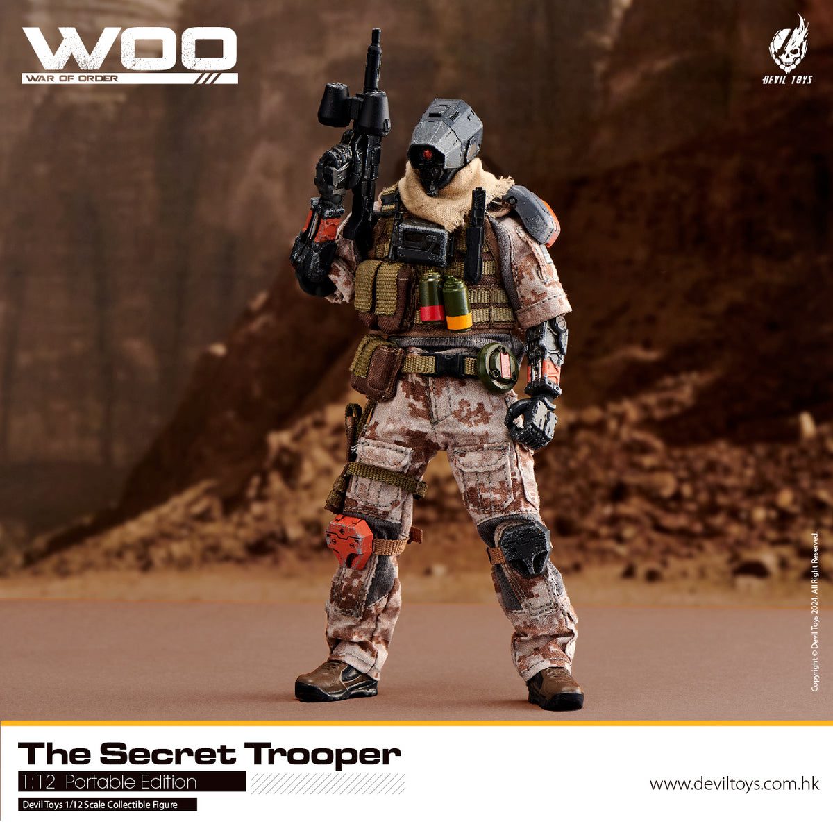 Secret Master (OG) and Secret Trooper (Sand Viper) 1:12 collectible figures by Devil Toys