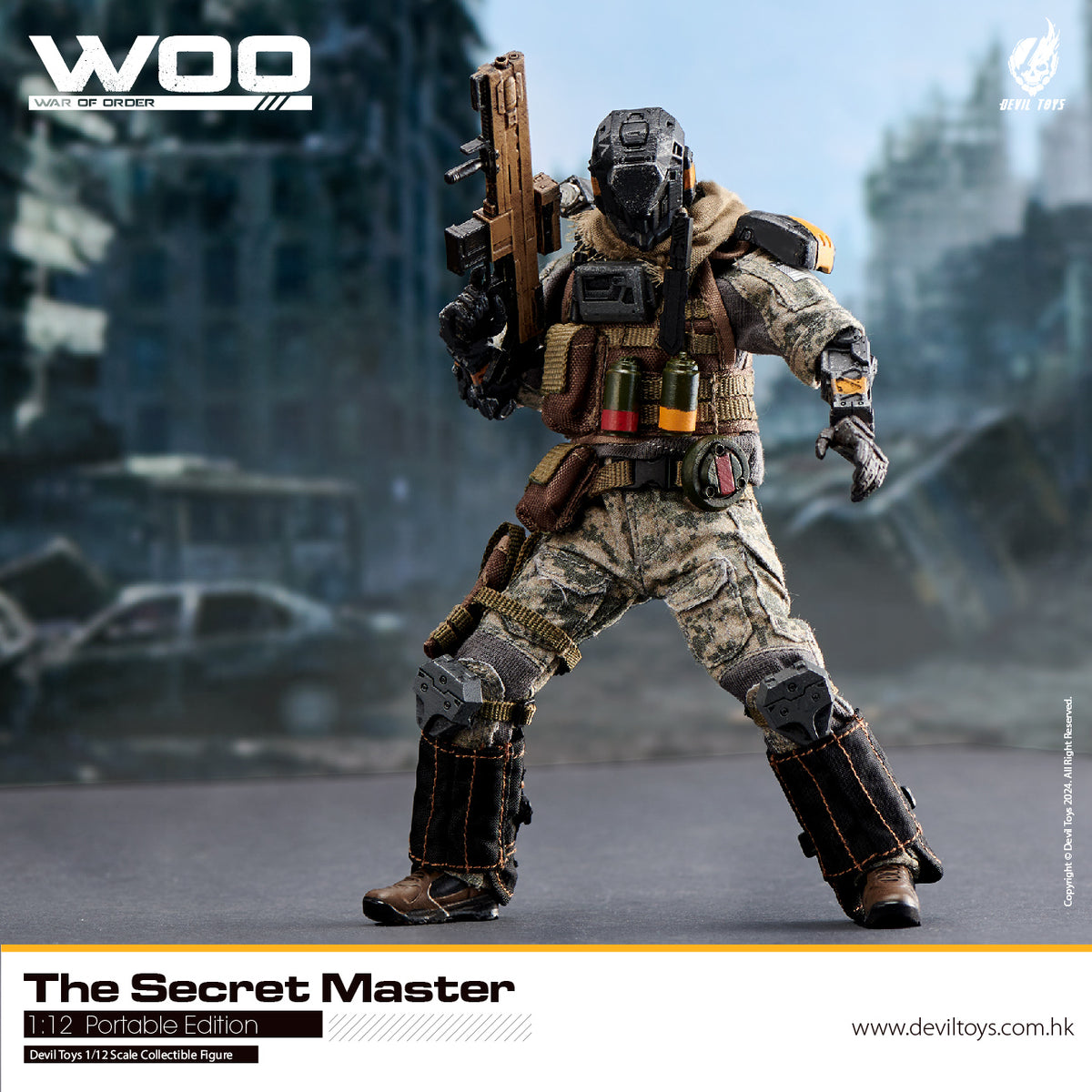 Secret Master (OG) and Secret Trooper (Sand Viper) 1:12 collectible figures by Devil Toys