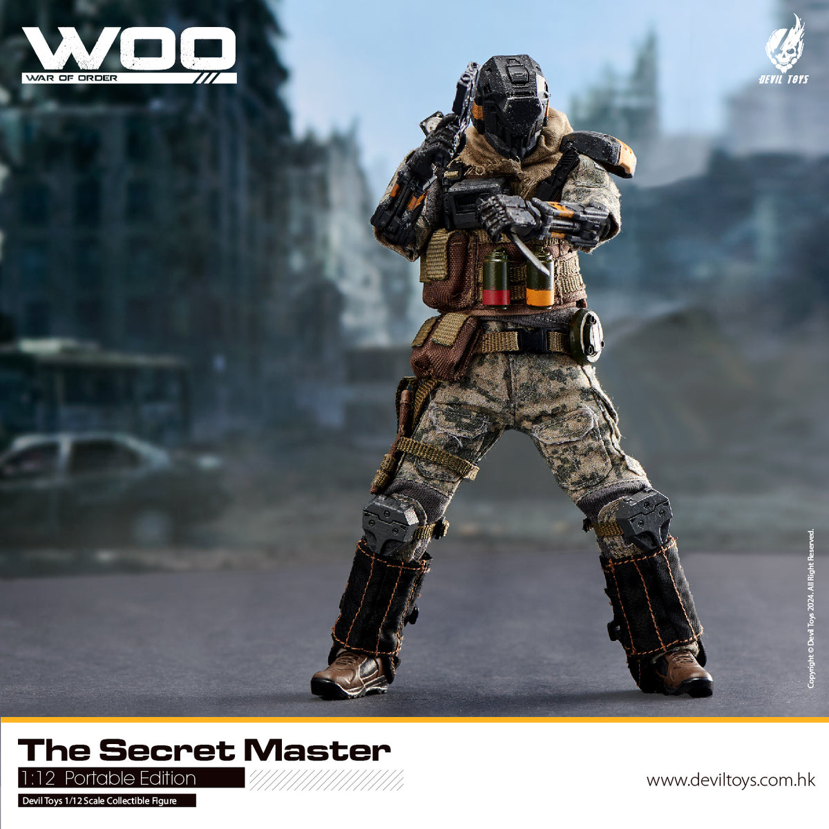 Secret Master (OG) and Secret Trooper (Sand Viper) 1:12 collectible figures by Devil Toys