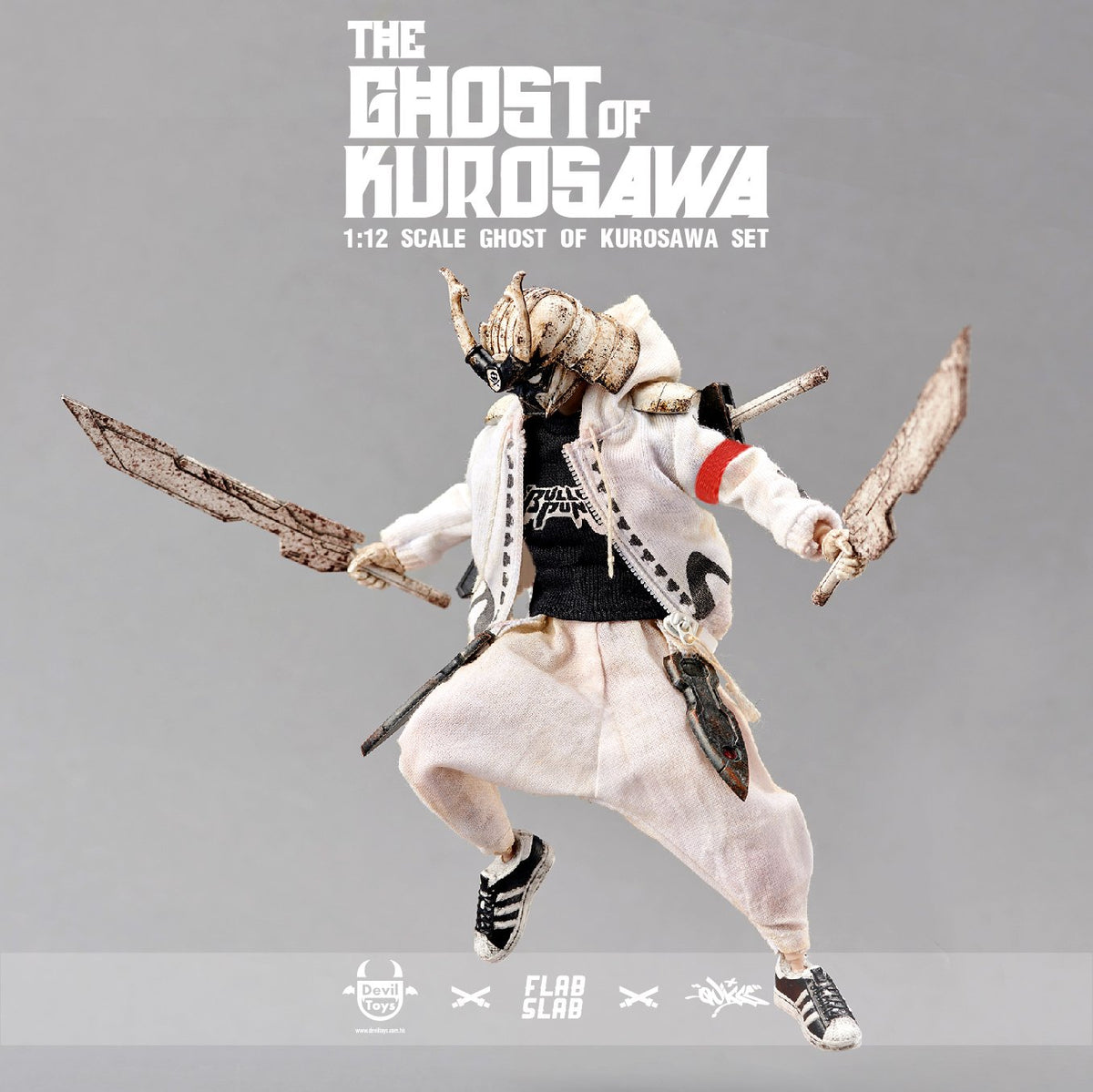"THE GHOST OF KUROSAWA" 1:12  Action Figures Devil Toys x FLABSLAB x Quiccs