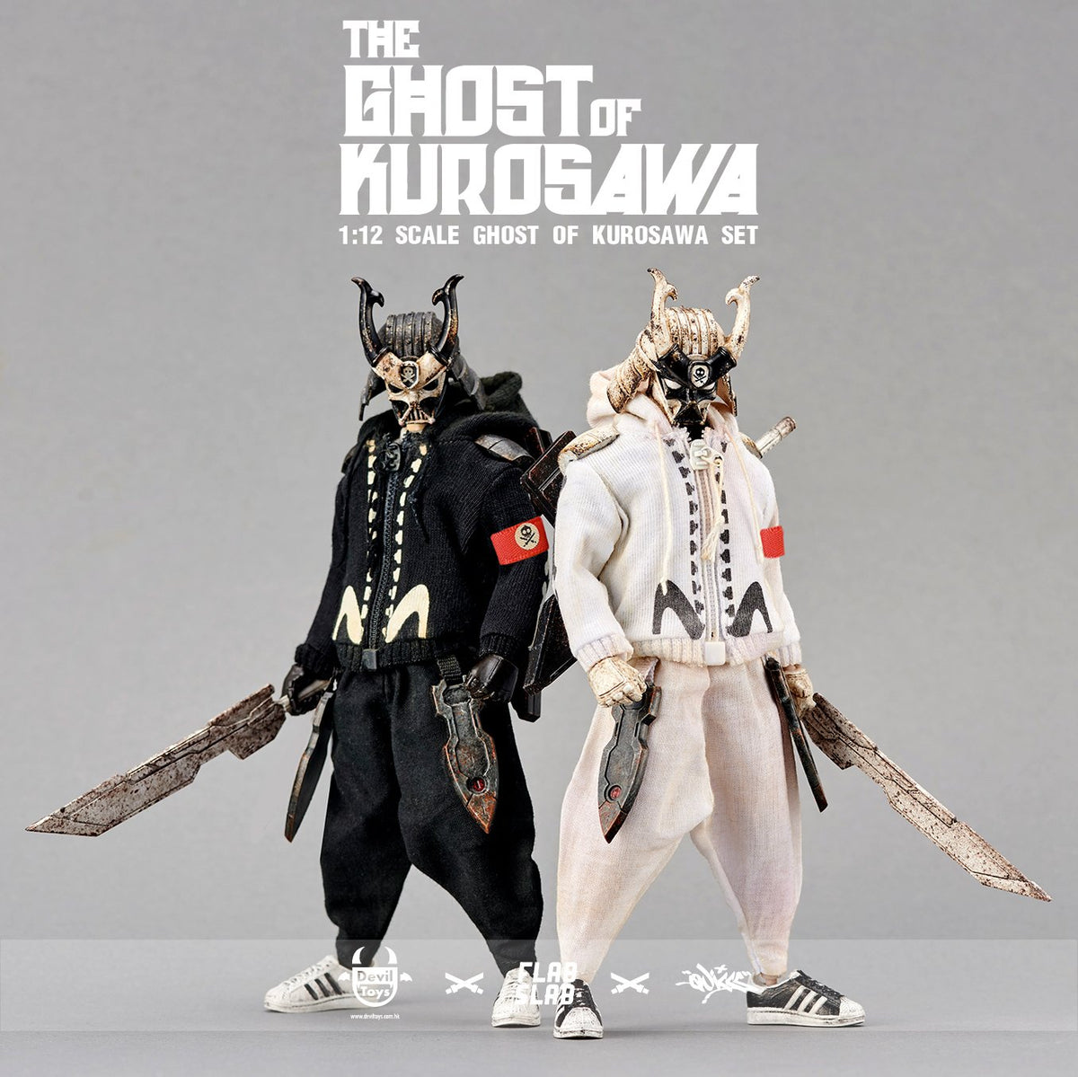 "THE GHOST OF KUROSAWA" 1:12  Action Figures Devil Toys x FLABSLAB x Quiccs