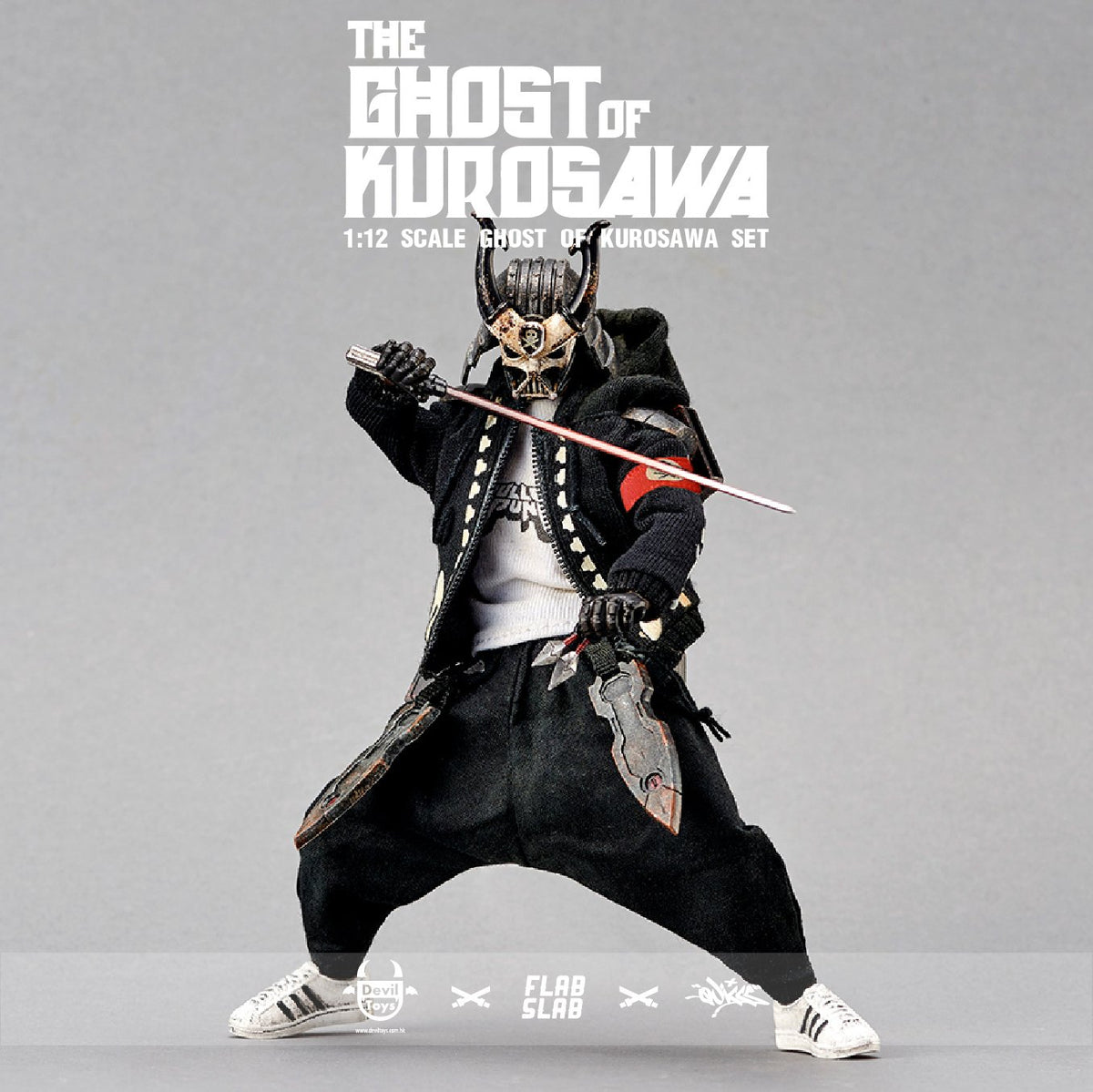 "THE GHOST OF KUROSAWA" 1:12  Action Figures Devil Toys x FLABSLAB x Quiccs