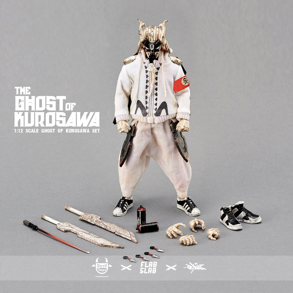 "THE GHOST OF KUROSAWA" 1:12  Action Figures Devil Toys x FLABSLAB x Quiccs