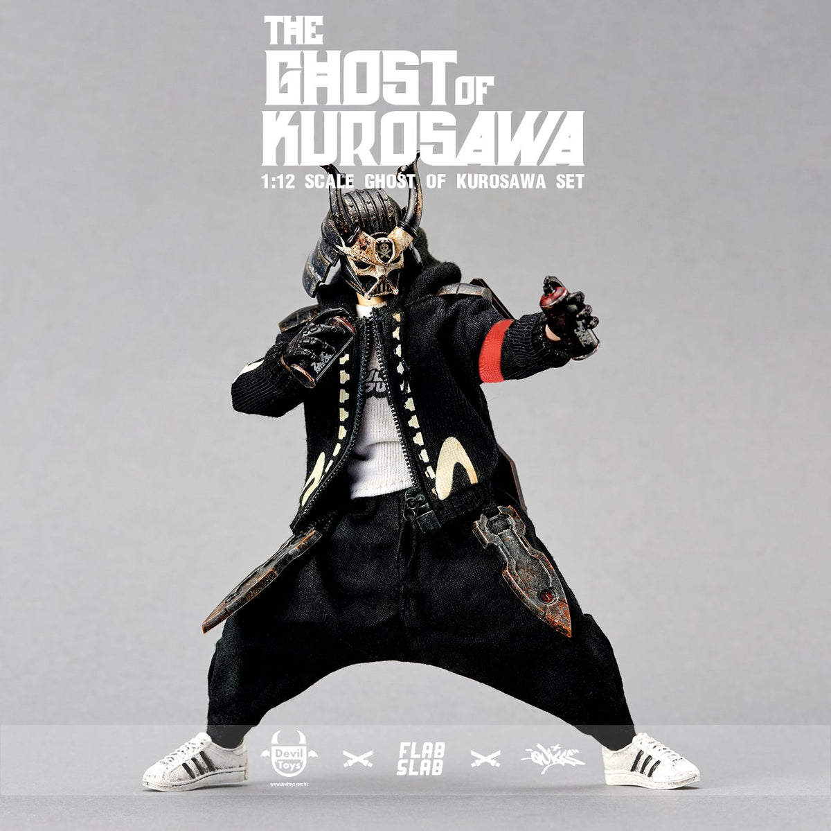 "THE GHOST OF KUROSAWA" 1:12  Action Figures Devil Toys x FLABSLAB x Quiccs