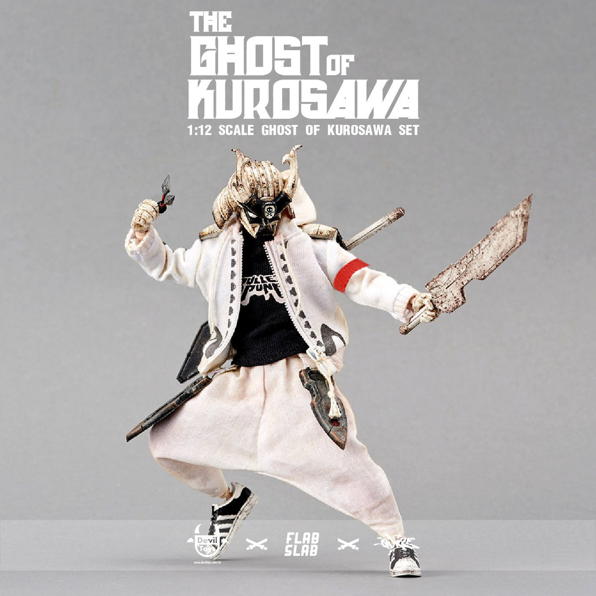 "THE GHOST OF KUROSAWA" 1:12  Action Figures Devil Toys x FLABSLAB x Quiccs