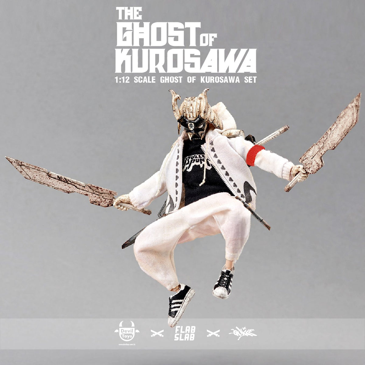 "THE GHOST OF KUROSAWA" 1:12  Action Figures Devil Toys x FLABSLAB x Quiccs