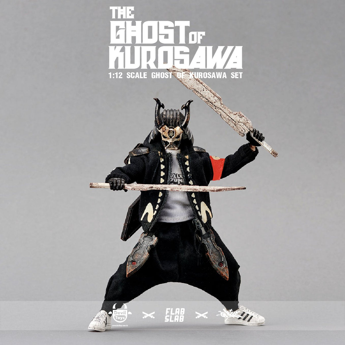 "THE GHOST OF KUROSAWA" 1:12  Action Figures Devil Toys x FLABSLAB x Quiccs
