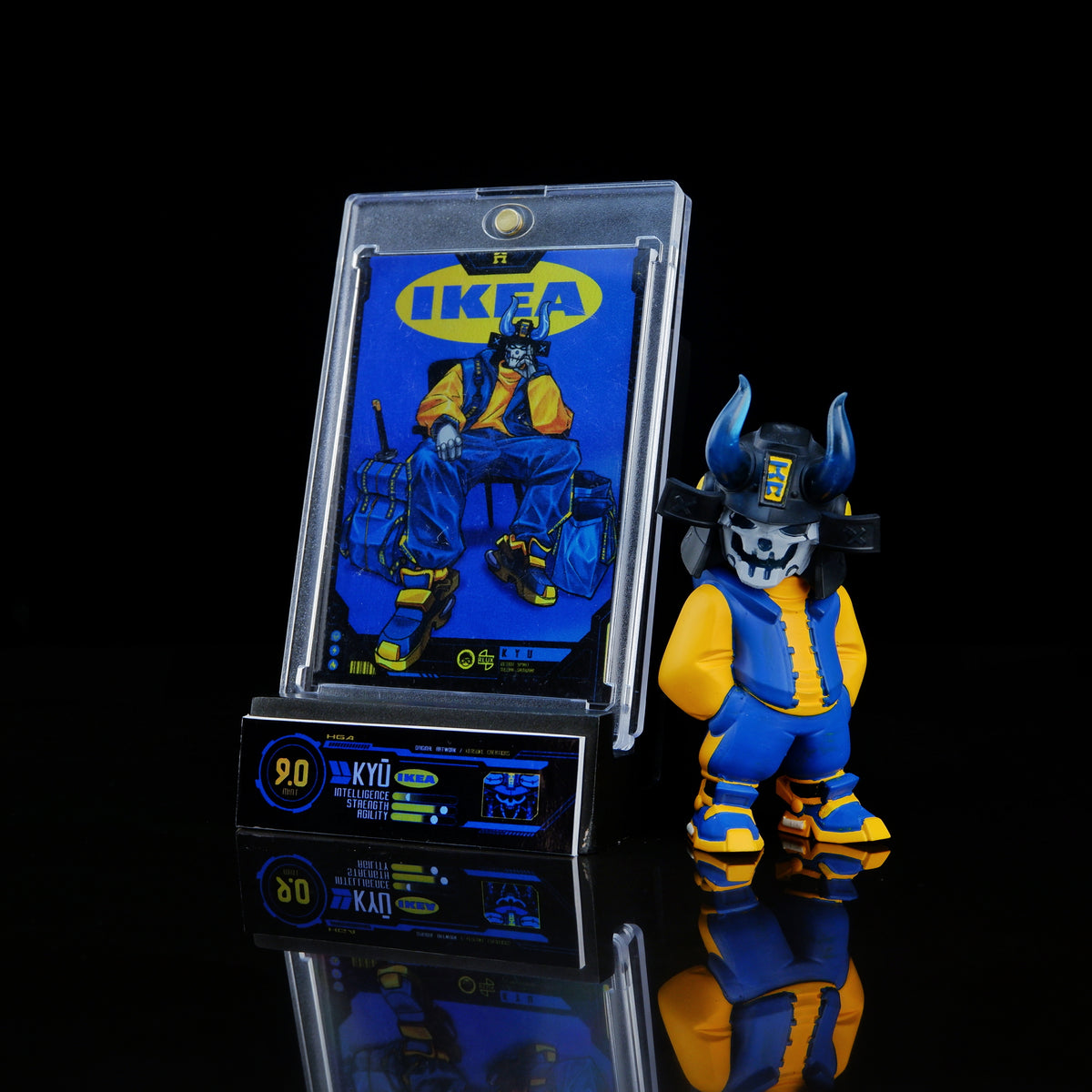 Kyū IDEA 3&quot; Resin Toy and Foil Card by Kensuke Creations x RLUX Customs