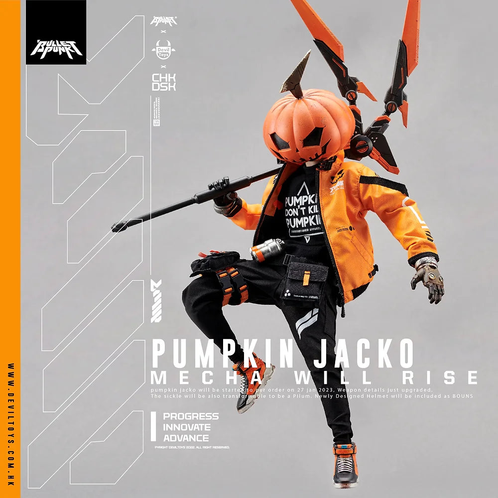 Pumpkin Jacko 1/6th  SCALE FIGURE By CHKDSK x Devil Toys x Quiccs