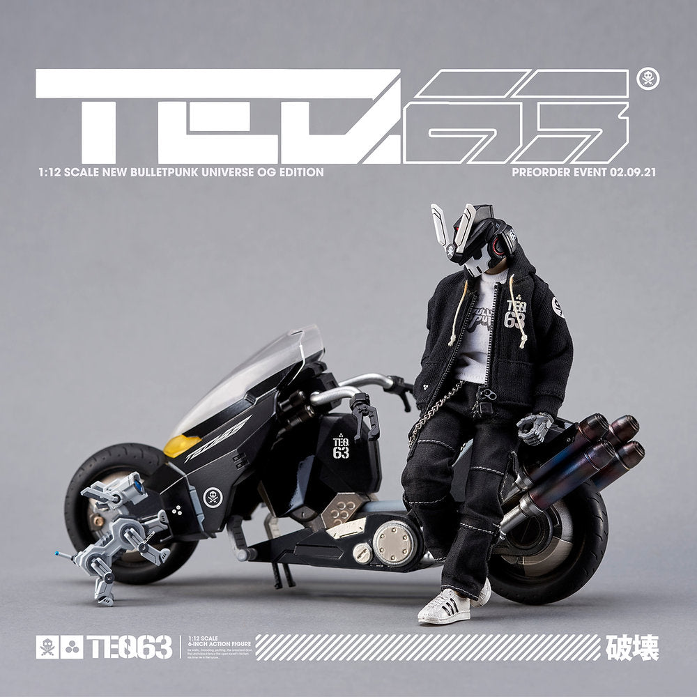 1:12 "TEQ63" Action Figure OG Black Edition (DELUXE SET) By Quiccs x Devil Toys