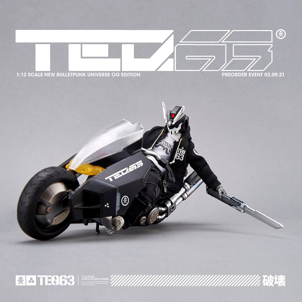 1:12 "TEQ63" Action Figure OG Black Edition (DELUXE SET) By Quiccs x Devil Toys