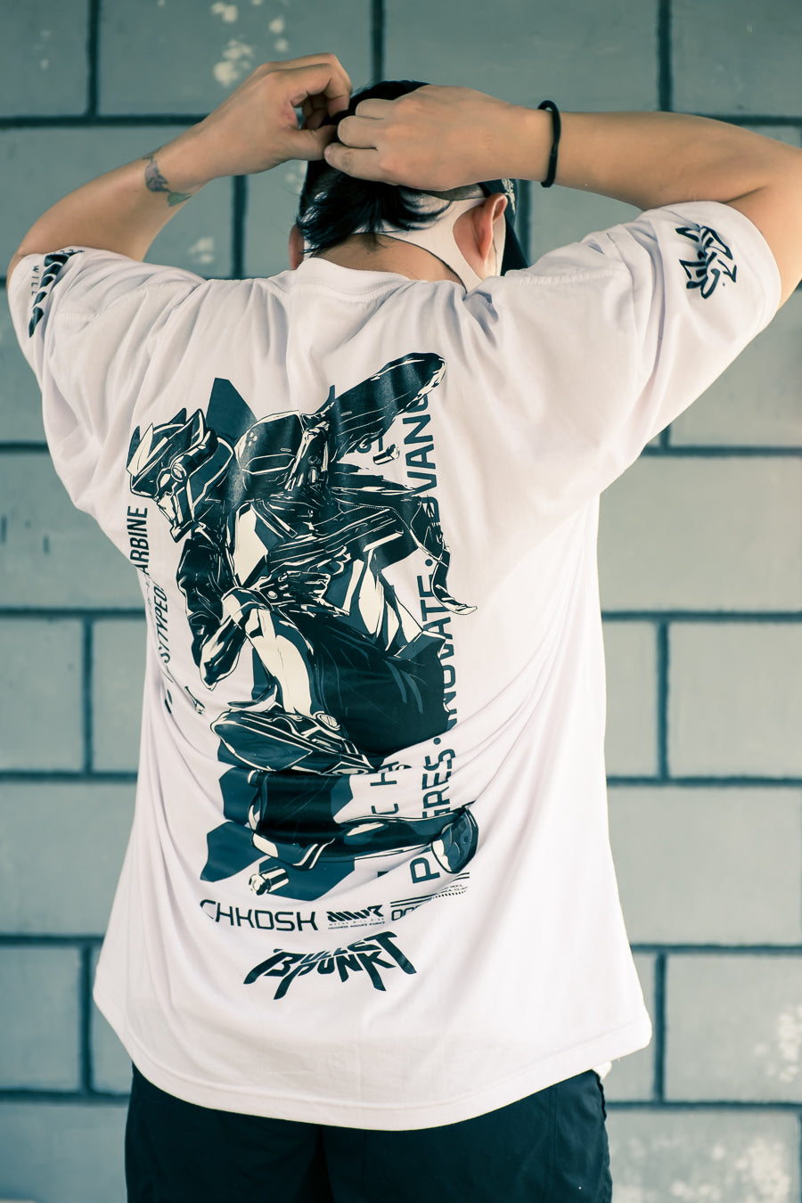 MWR Carbine OG White Tee by CHKDSK x Flipeye x Quiccs