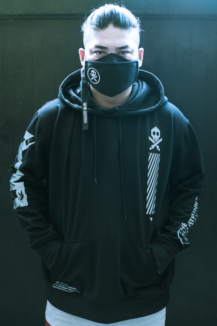 TEQMASK MARIKO X TEQ Black HOODIE by Quiccs X Flipeye