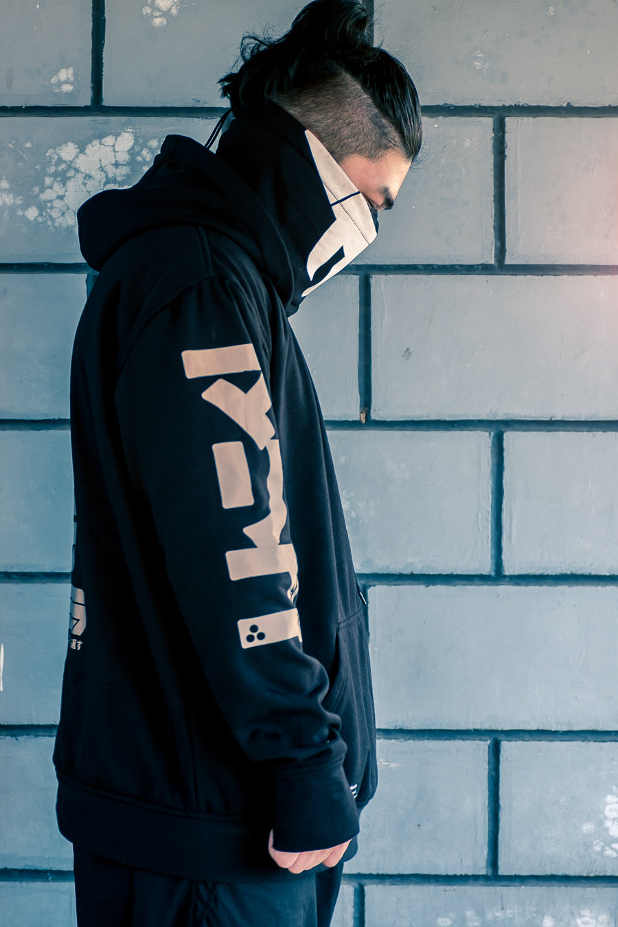 TEQMASK MARIKO X TEQ Black HOODIE by Quiccs X Flipeye