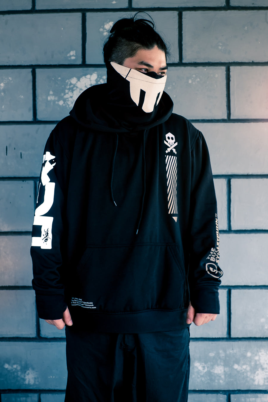 TEQMASK MARIKO X TEQ Black HOODIE by Quiccs X Flipeye