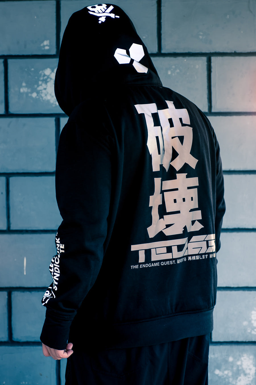 TEQMASK MARIKO X TEQ Black HOODIE by Quiccs X Flipeye