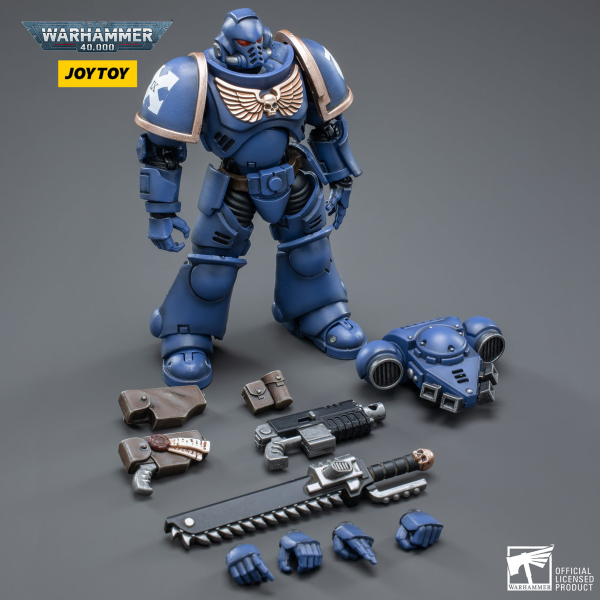 Warhammer 40k Ultramarines Primaris Assault Intercessor 1/18 Scale by JoyToy