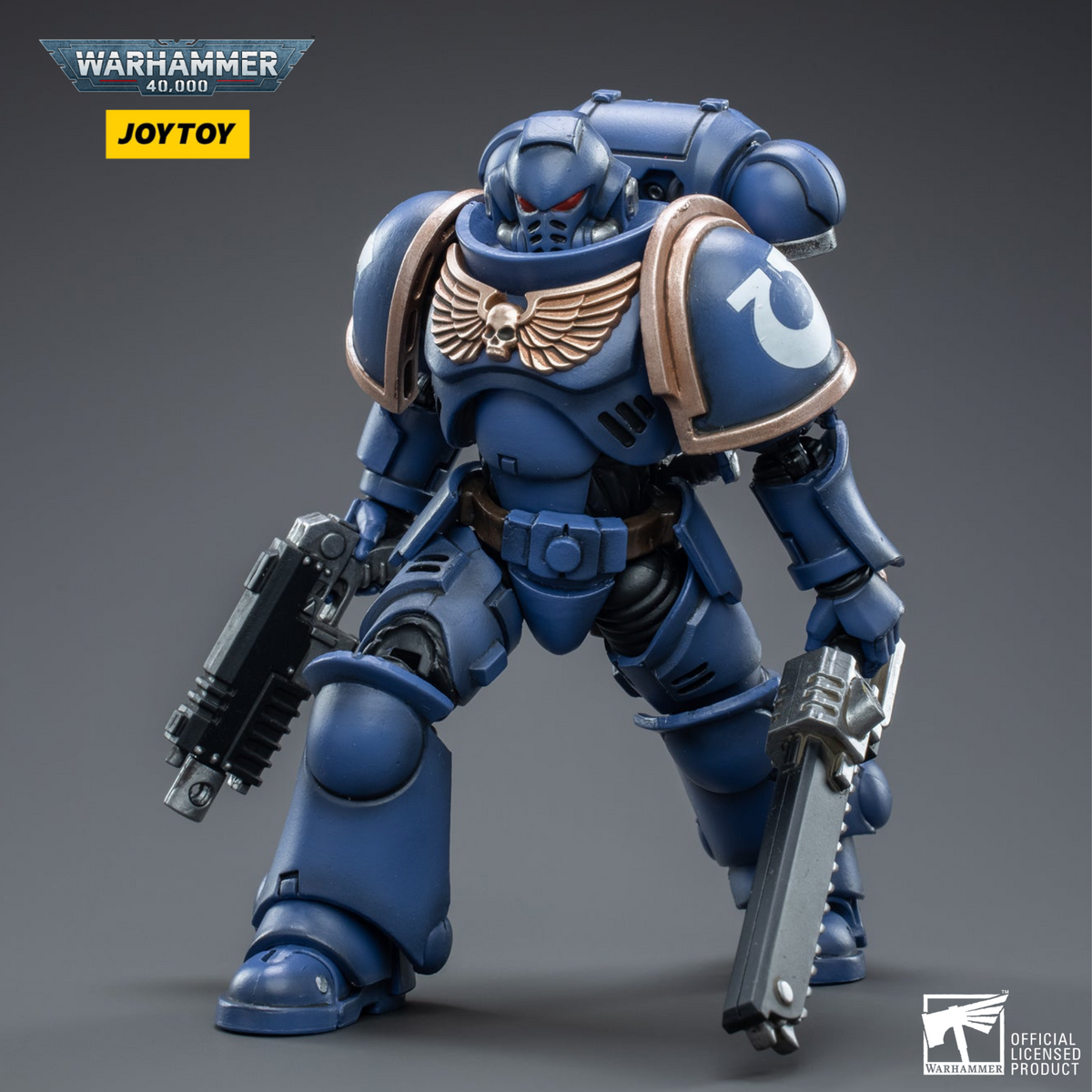 Warhammer 40k Ultramarines Primaris Assault Intercessor 1/18 Scale by JoyToy
