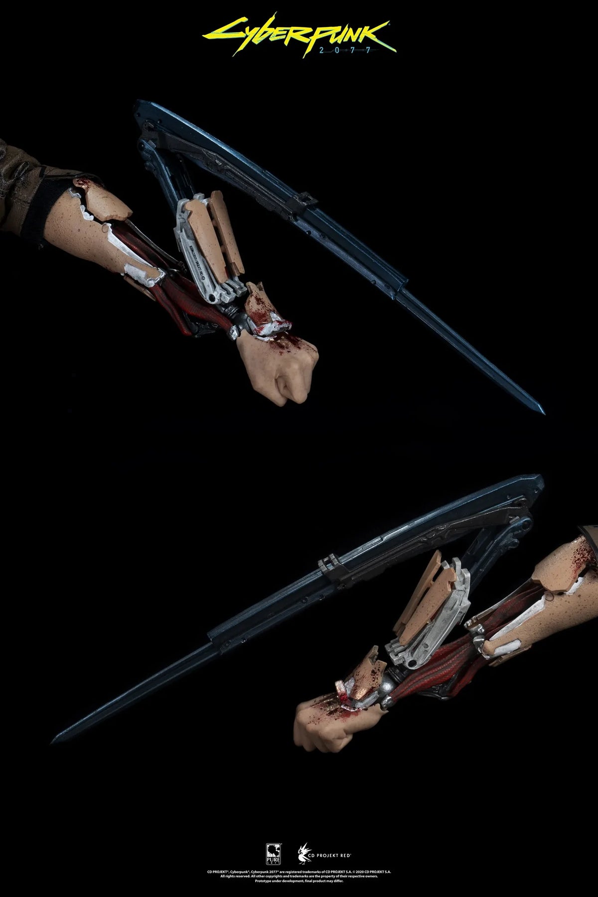 Cyberpunk 2077 1/6 V Figures and Yaiba Kusanagi Motorcycle by Pure Arts