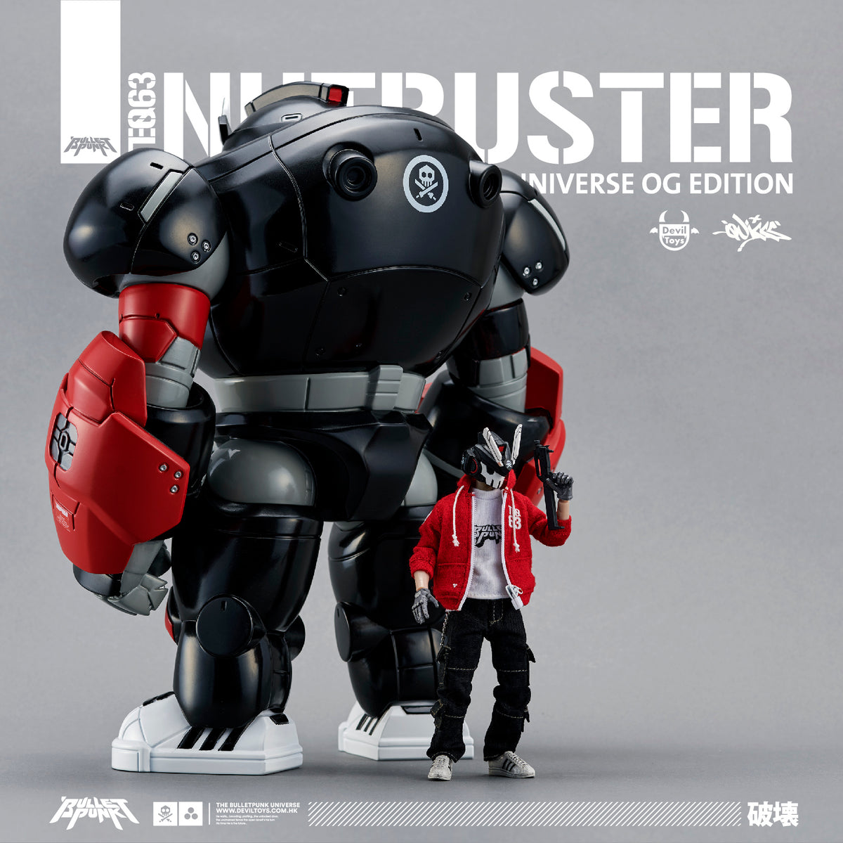 1:12 NUTBUSTER + 1:12 OG Red TEQ63 by Quiccs x Devil Toys